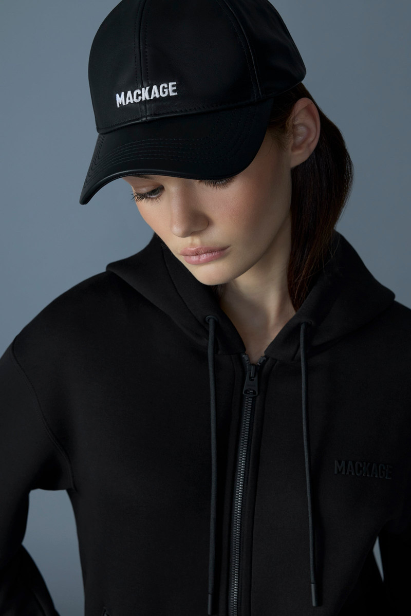 MACKAGE ANDERSON-L Leather Logo Cap outlook