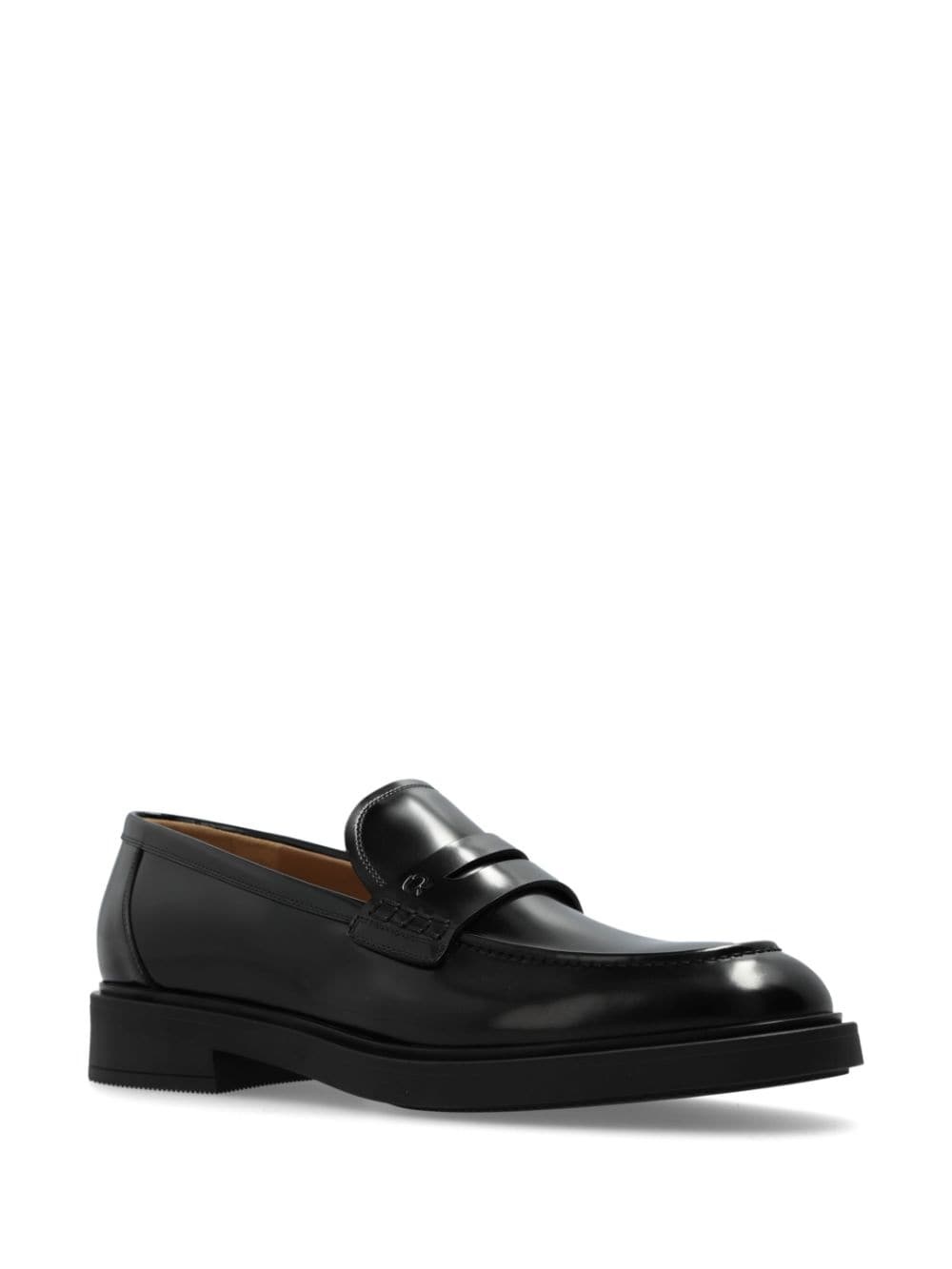 Harris polished-leather penny loafers - 2