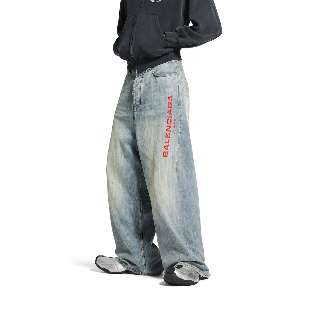 Men's Baggy Pants in Stained - 5