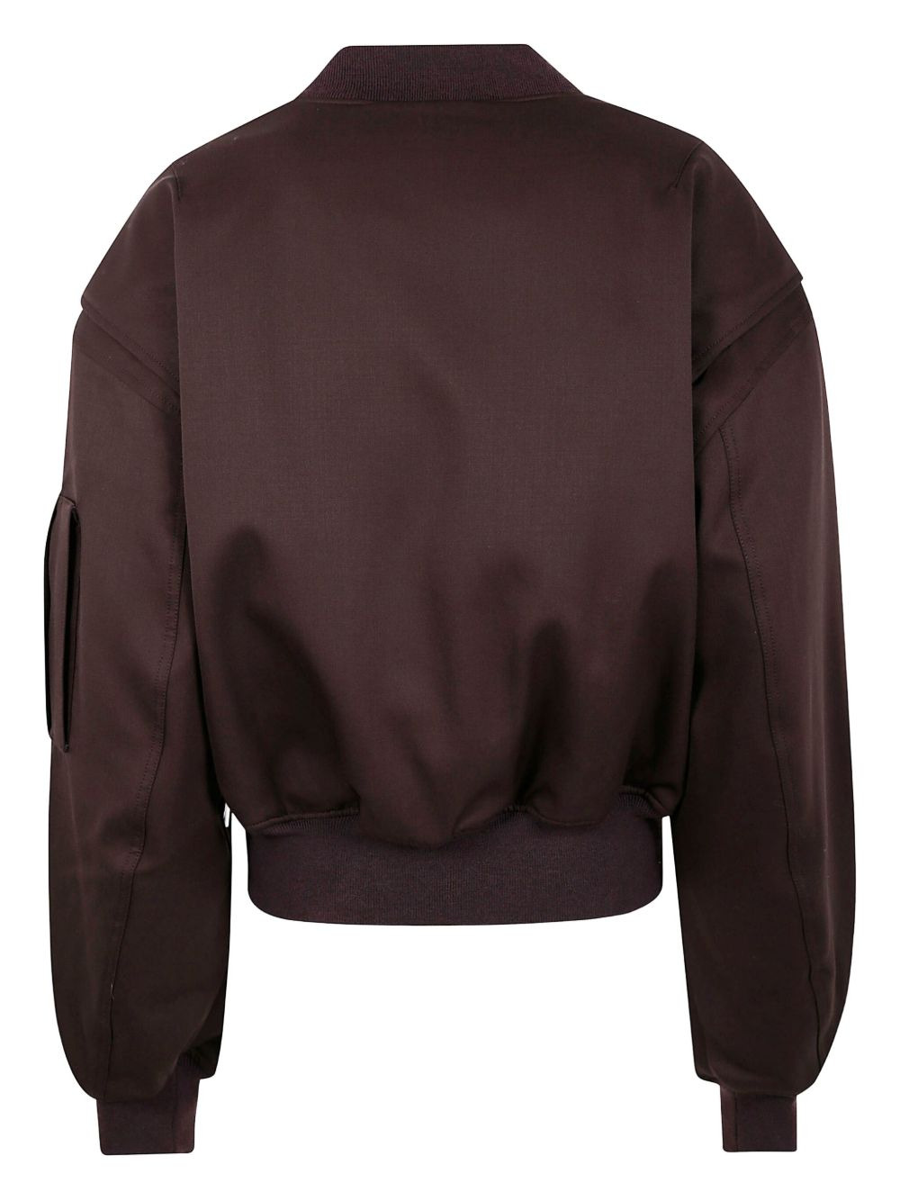zip-fastening bomber jacket - 2