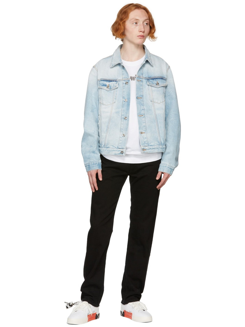 Off-White Black Diag Pocket Slim Jeans outlook