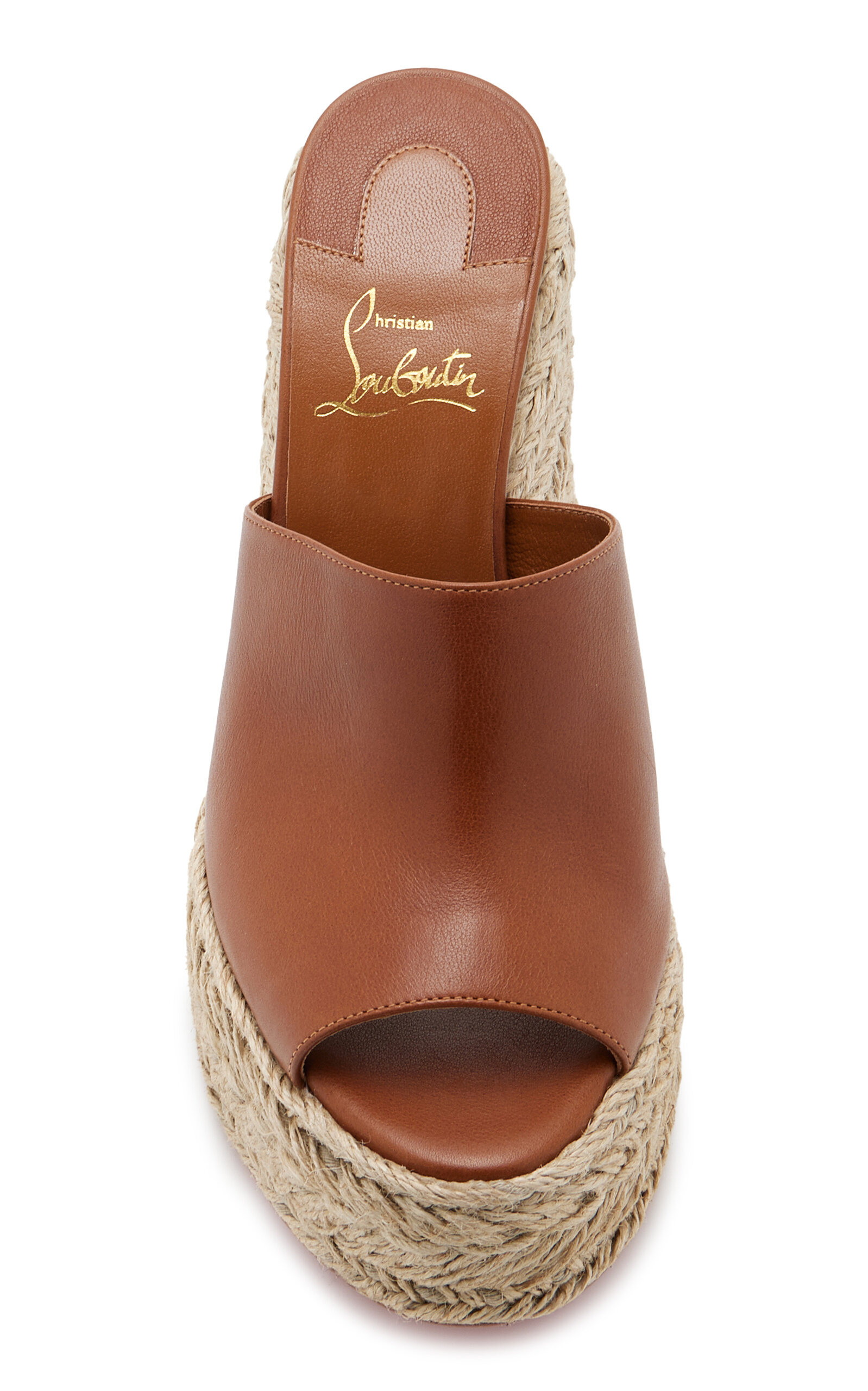 Ariella 130mm Leather Wedge Sandals tan - 3