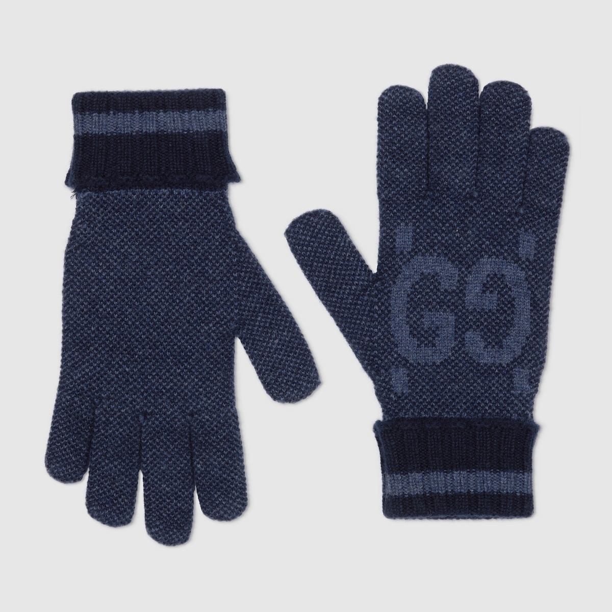 GG cashmere gloves - 1