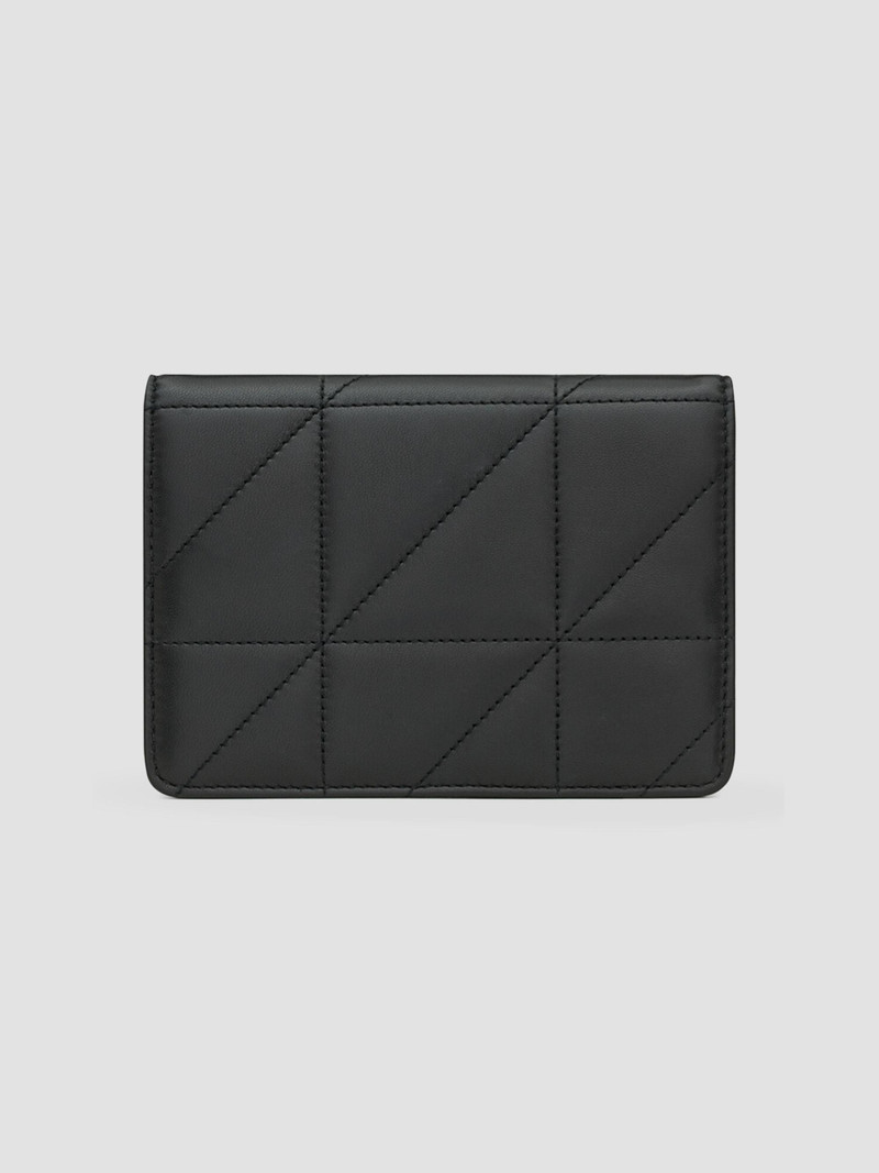 Jamie Passport Case in Lambskin Leather - Black 3