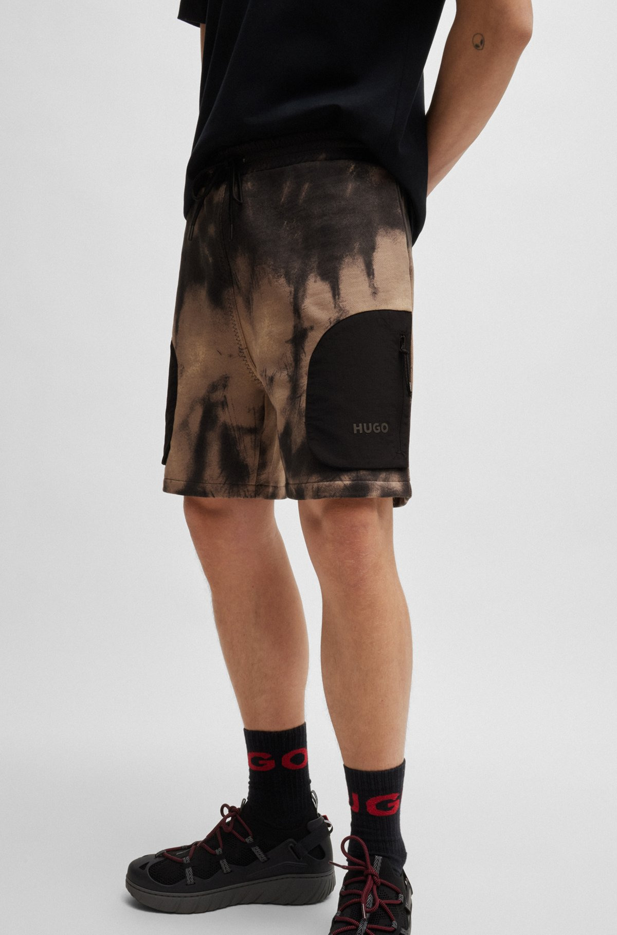 COTTON-TERRY RELAXED-FIT SHORTS WITH LOGO PRINT - 3