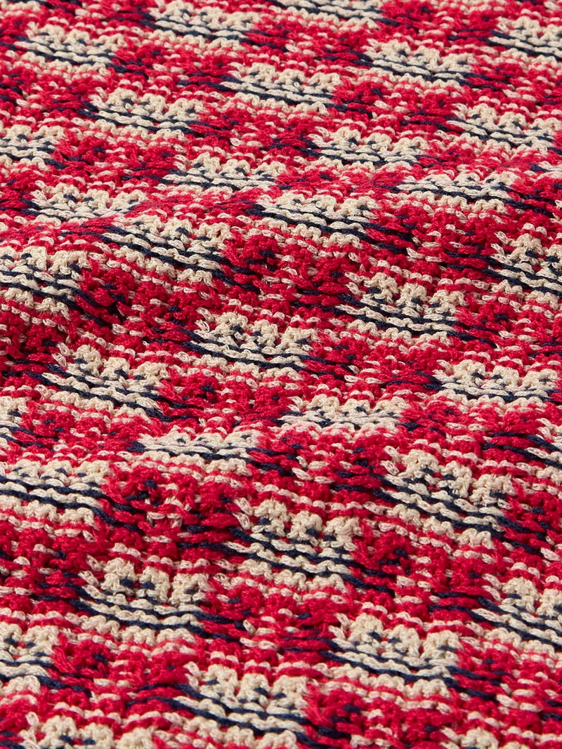 Unity Striped Checked Cotton Sweater 4