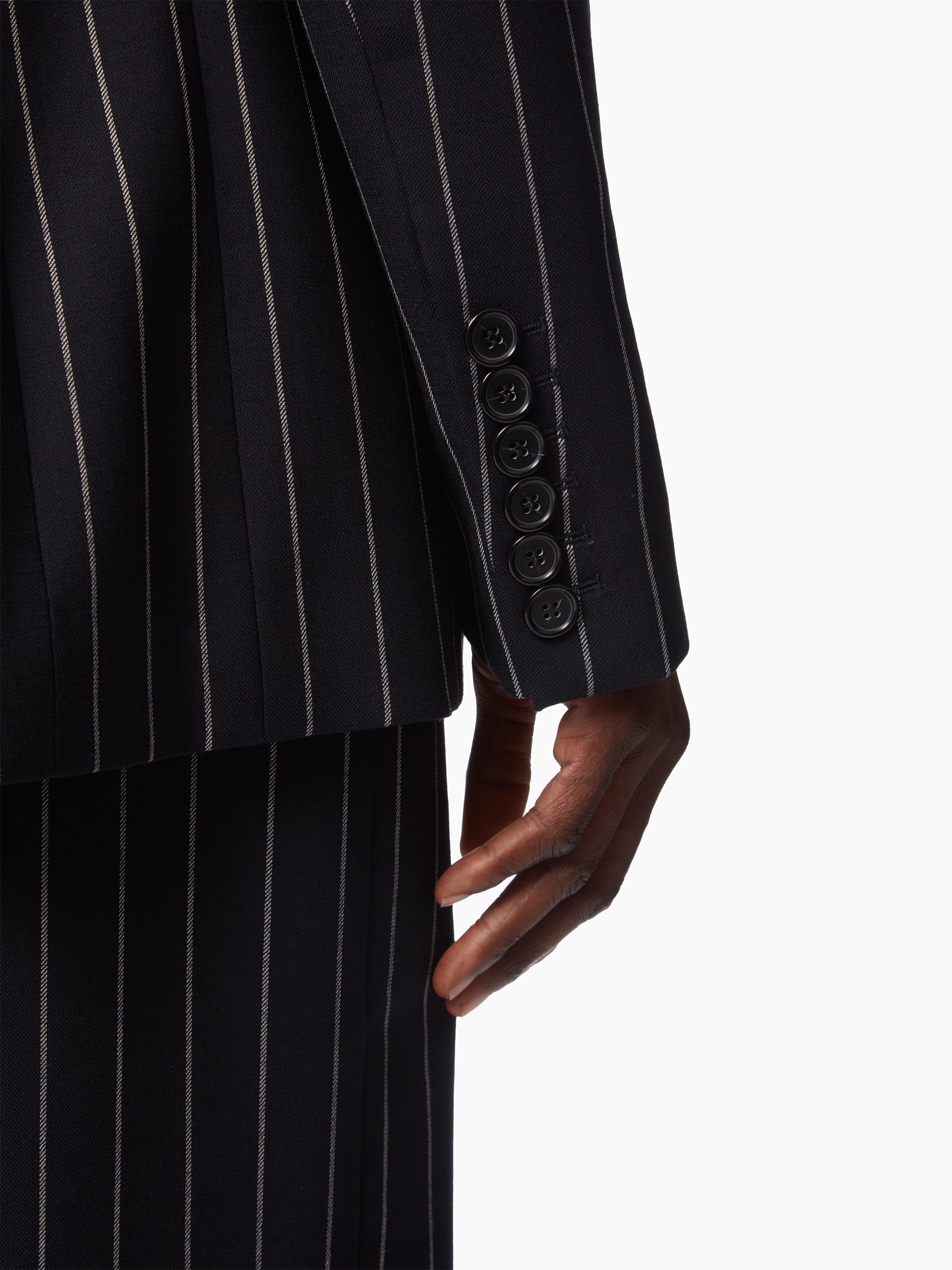 PINSTRIPE VIRGIN WOOL BLAZER - 3
