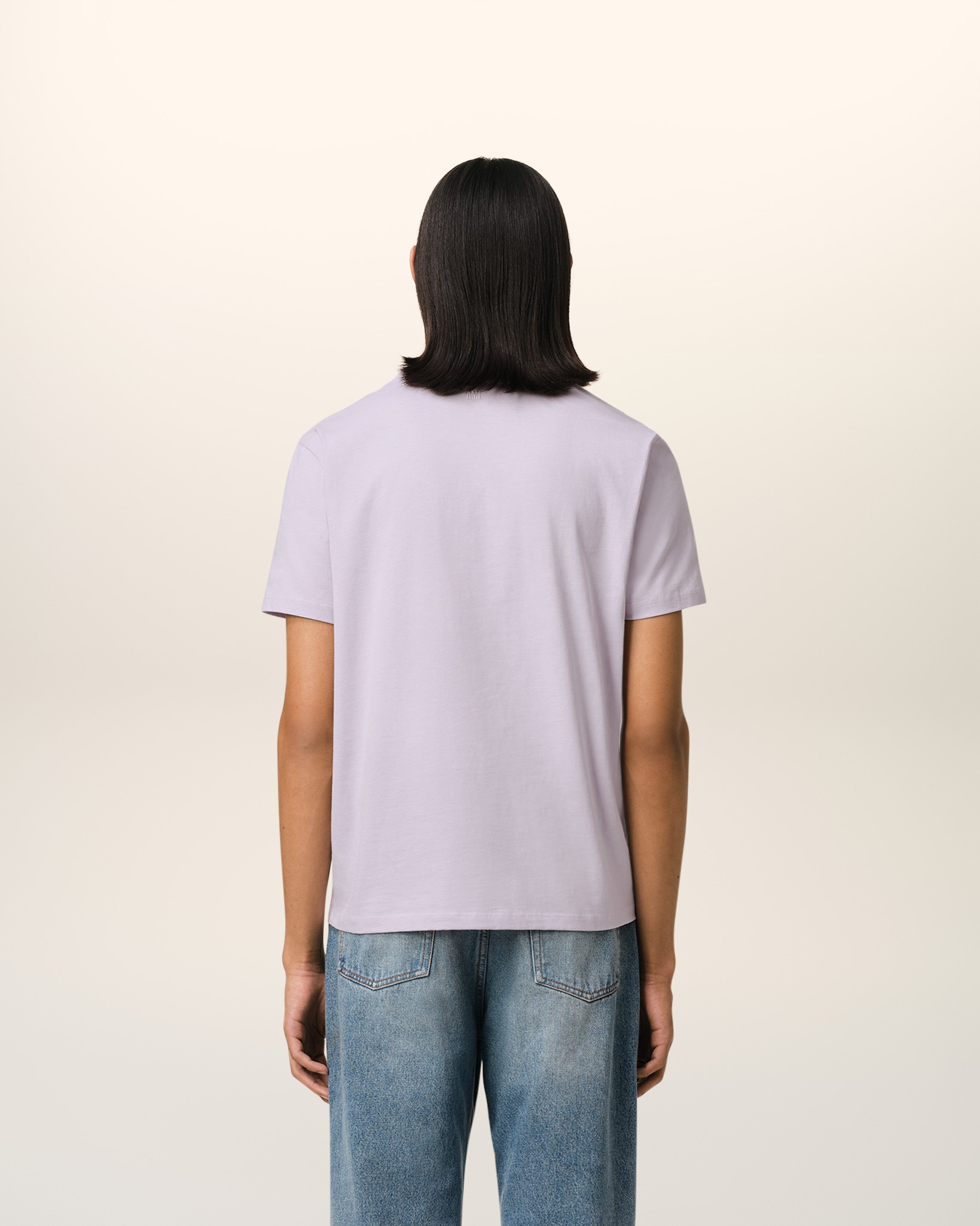 PURPLE COTTON AMI DE COEUR T-SHIRT - 5