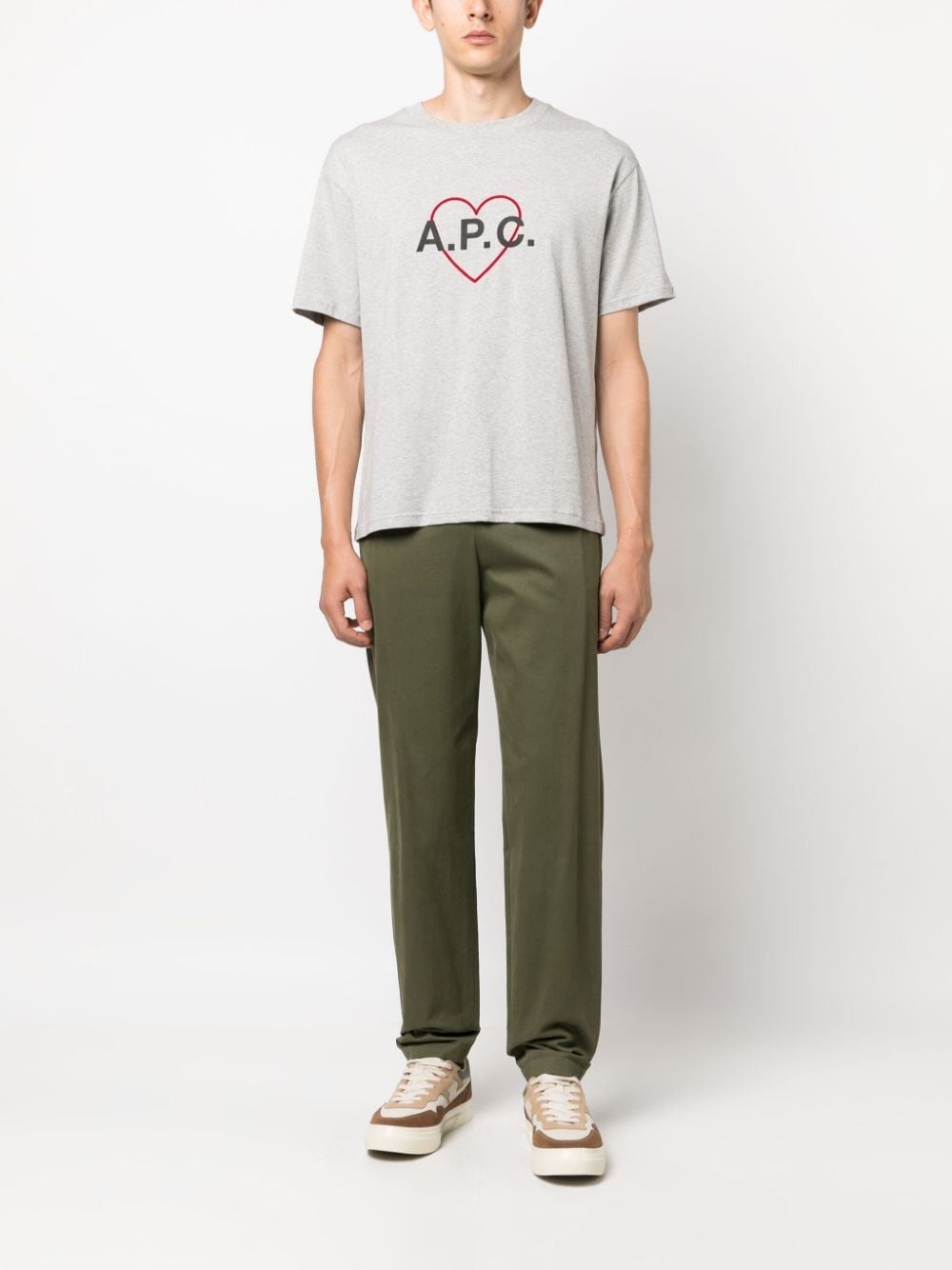 heart logo cotton T-shirt - 2