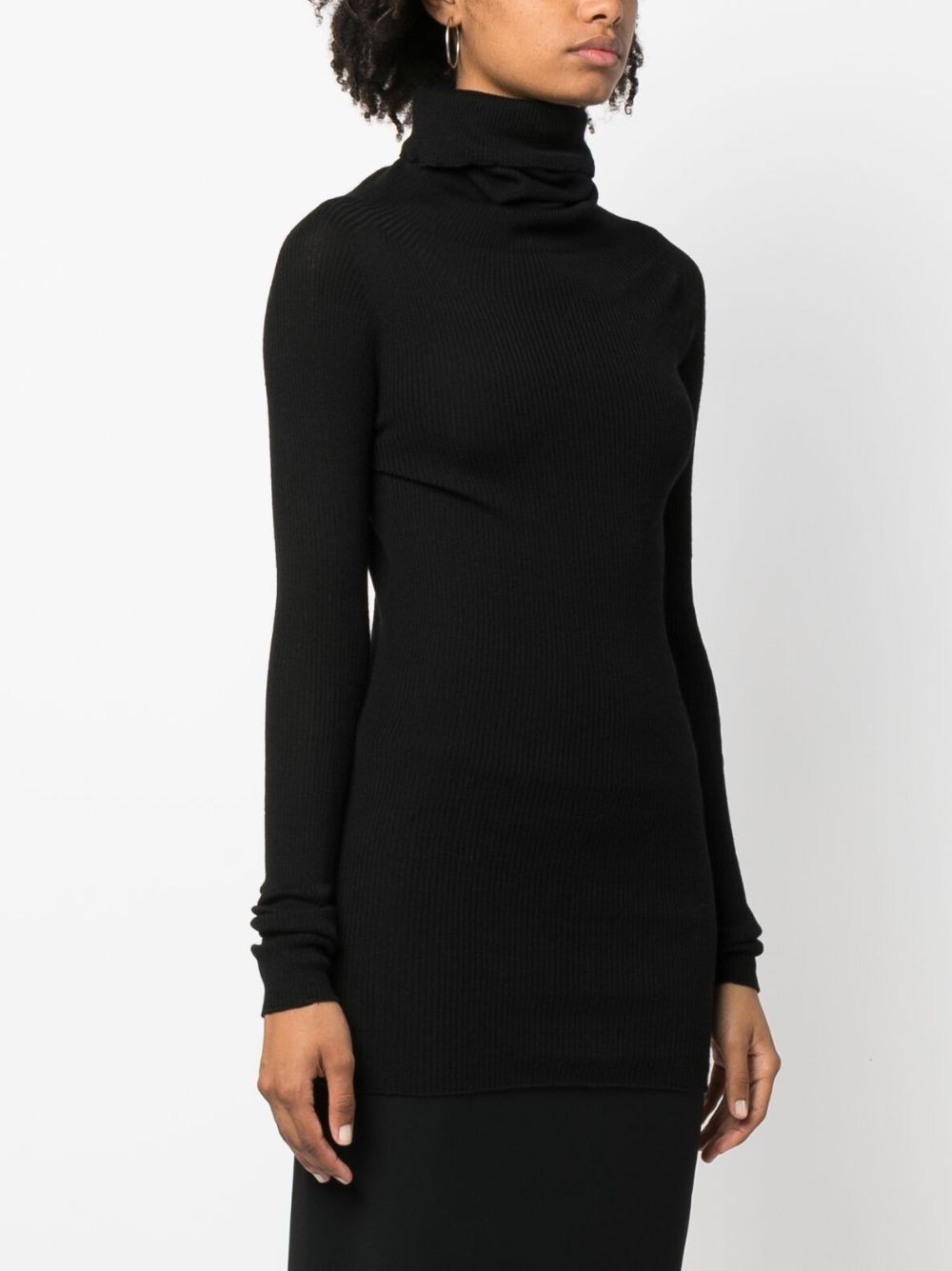 roll-neck virgin wool jumper - 3