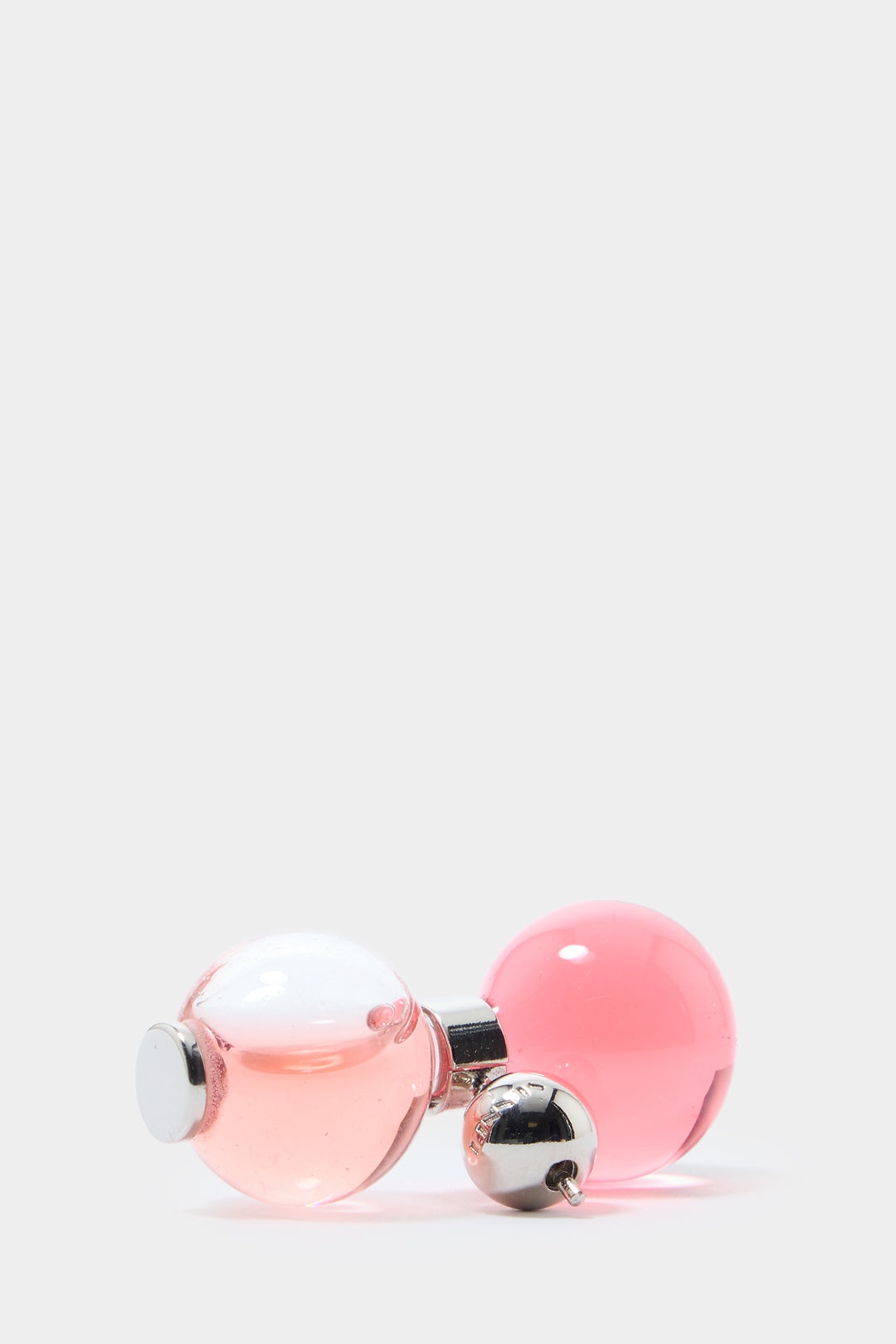 CLESSIDRA EARRINGS / palladium & pink - 4