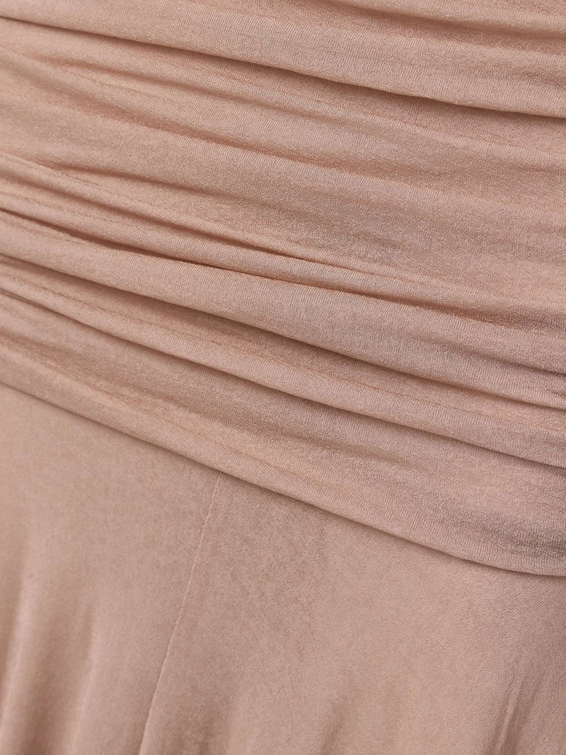 Devi ruched jersey maxi dress Pink 5