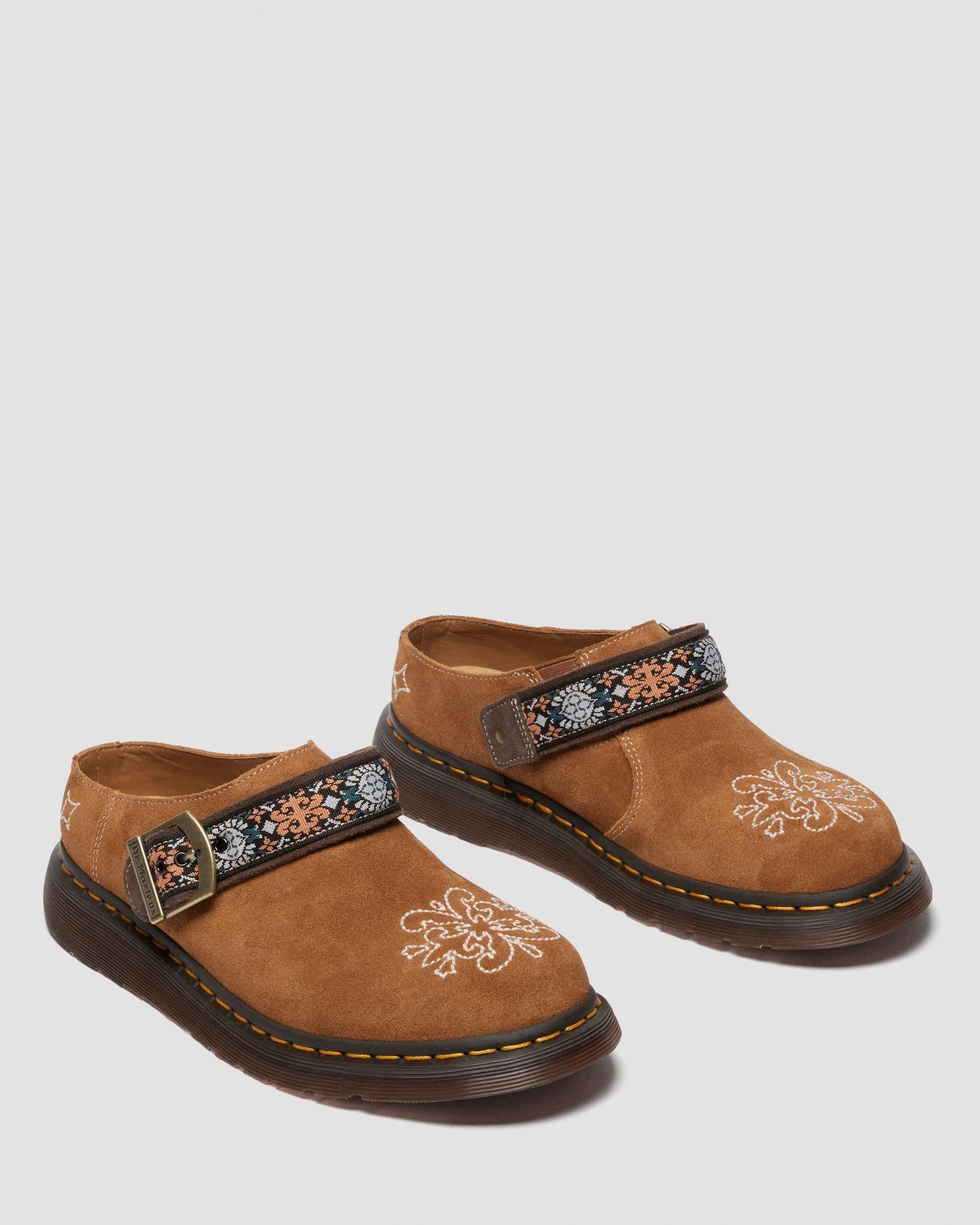 Isham Suede and Jacquard Mules - 8