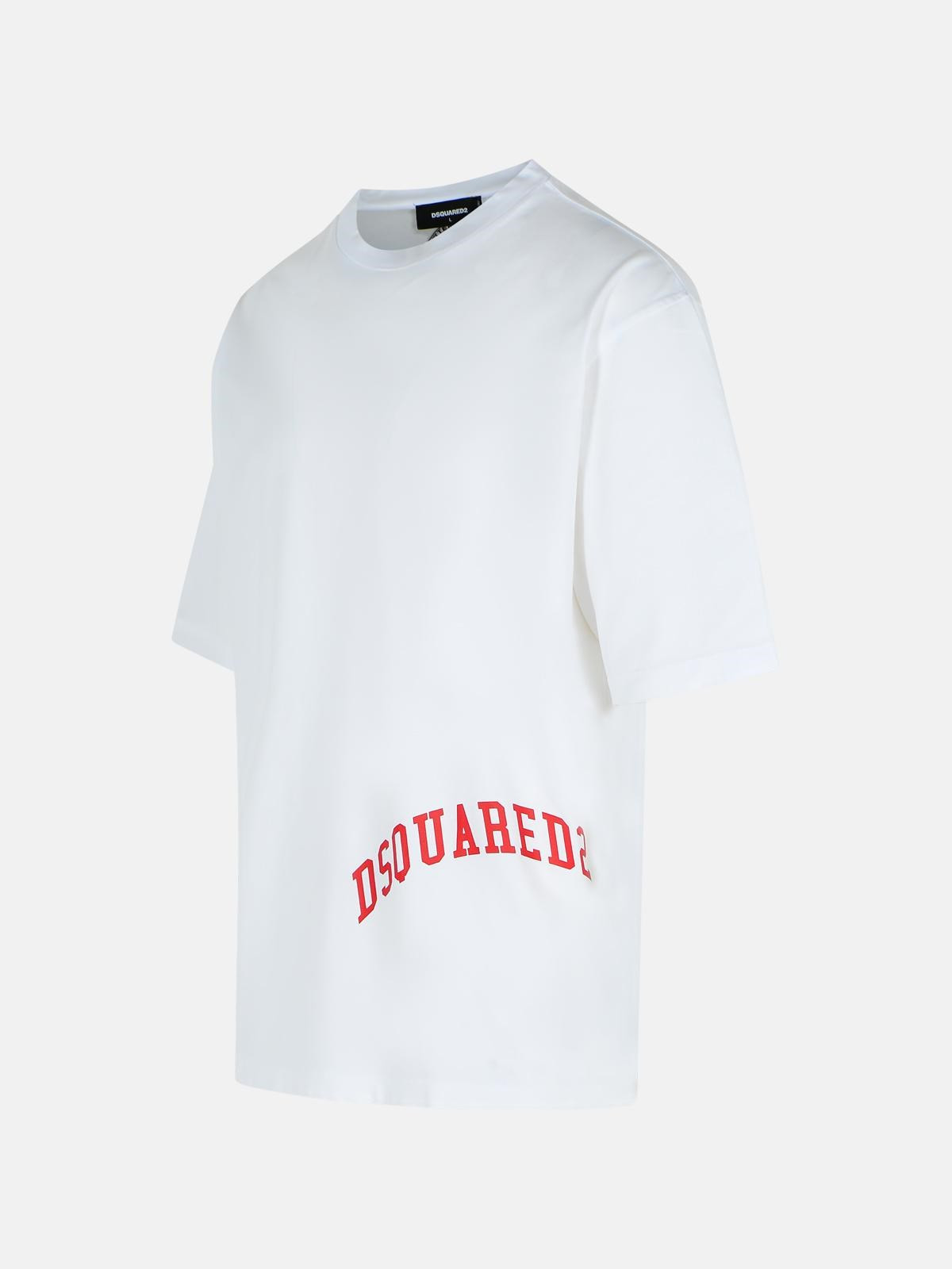 WHITE COTTON T-SHIRT - 2