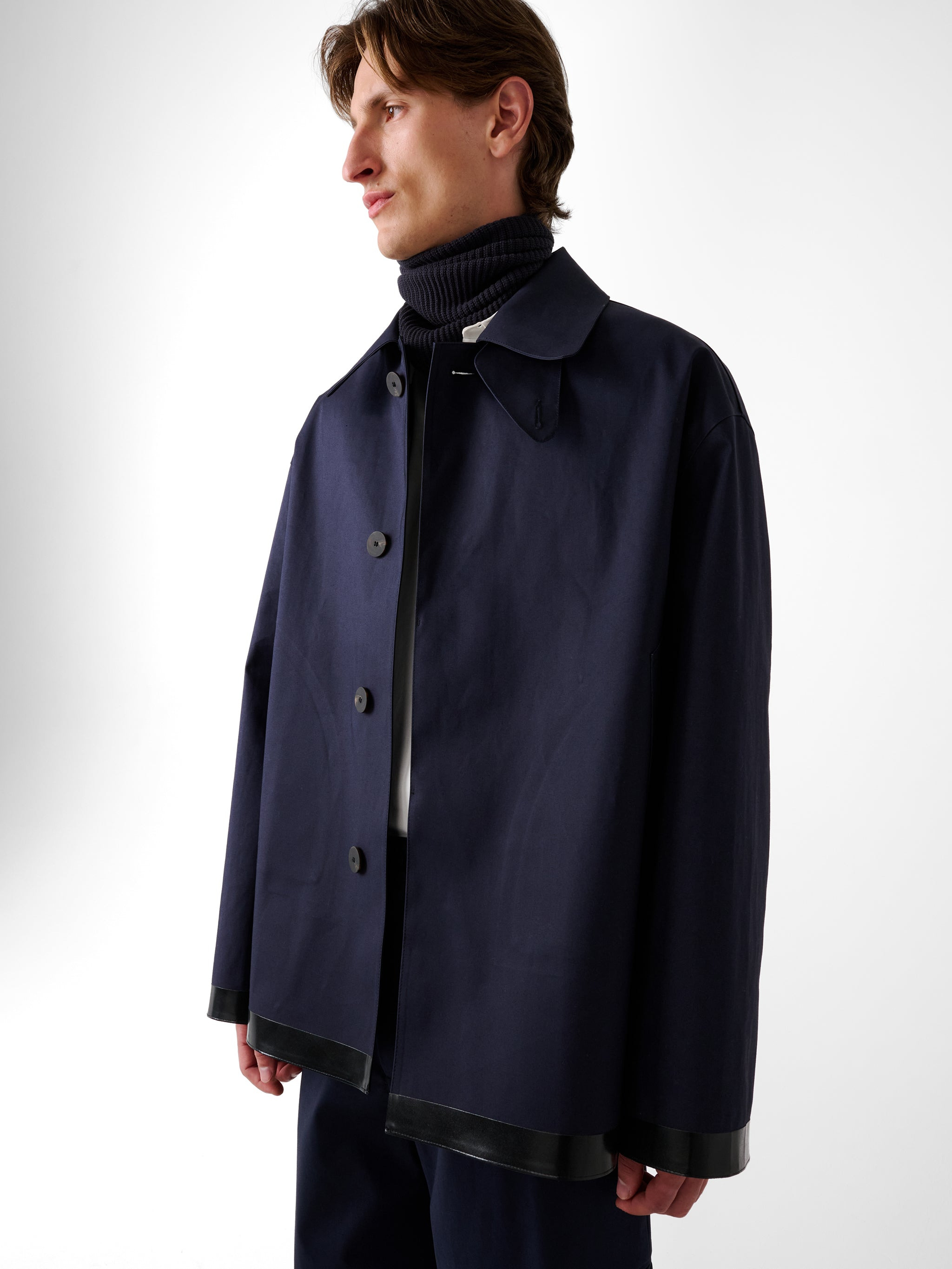 SN x Mackintosh Teviot Short Mac Coat - 9