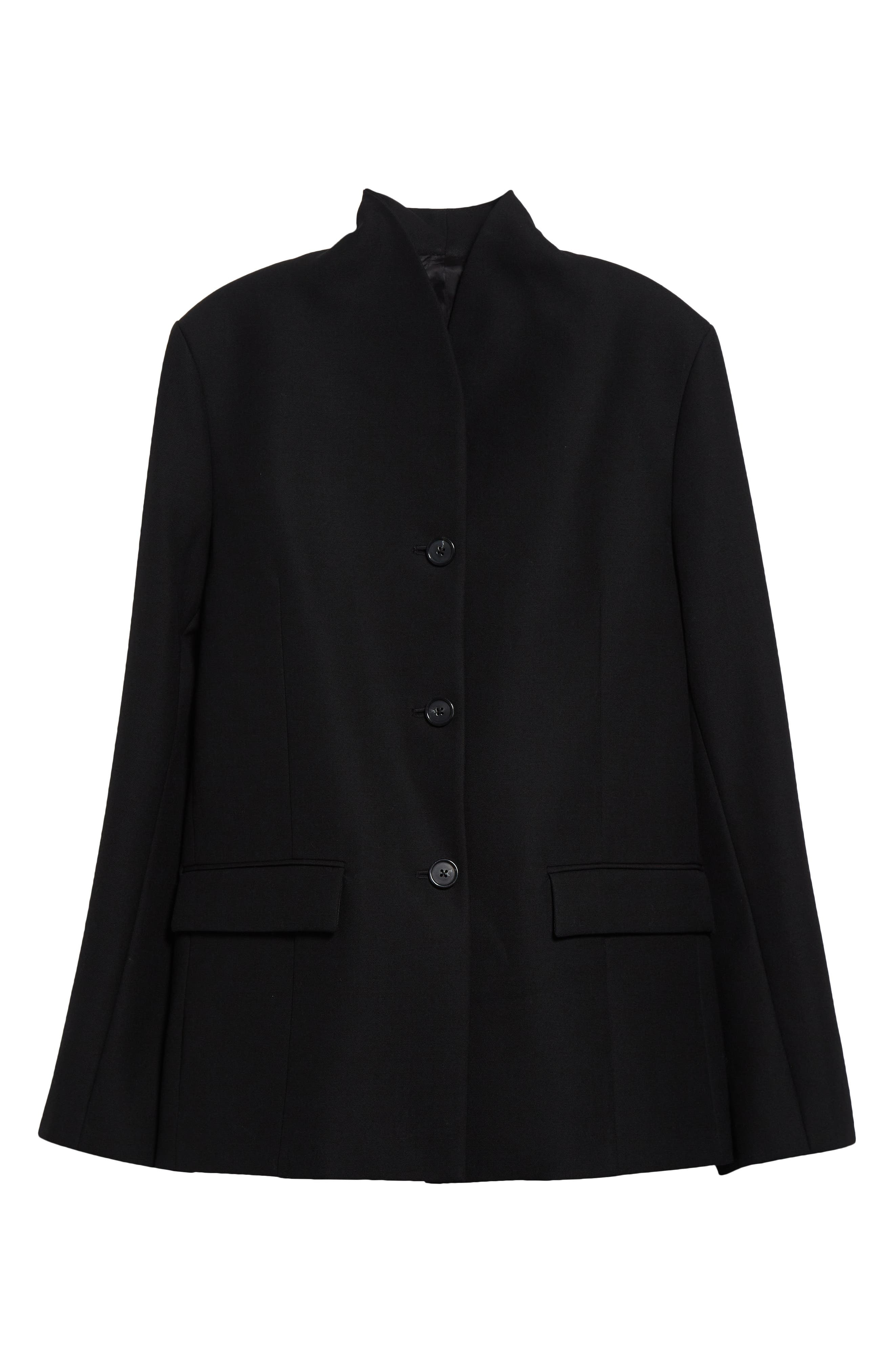TOTEME Overlay Neck Blazer in Black at Nordstrom - 7