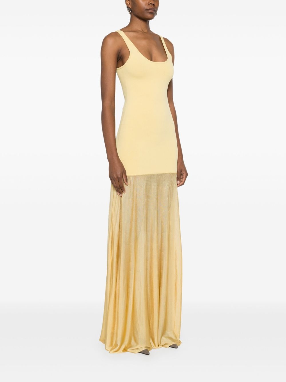 panelled maxi dress - 3
