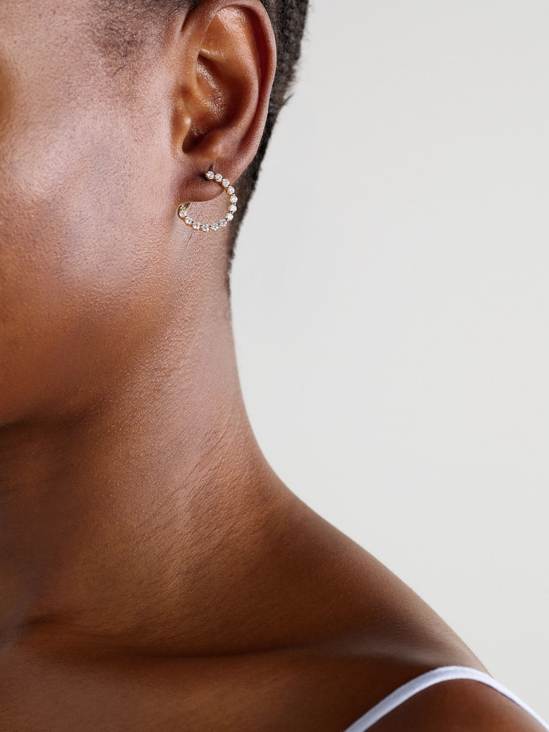 PERSÉE Circle 18-karat Gold Diamond Earrings outlook