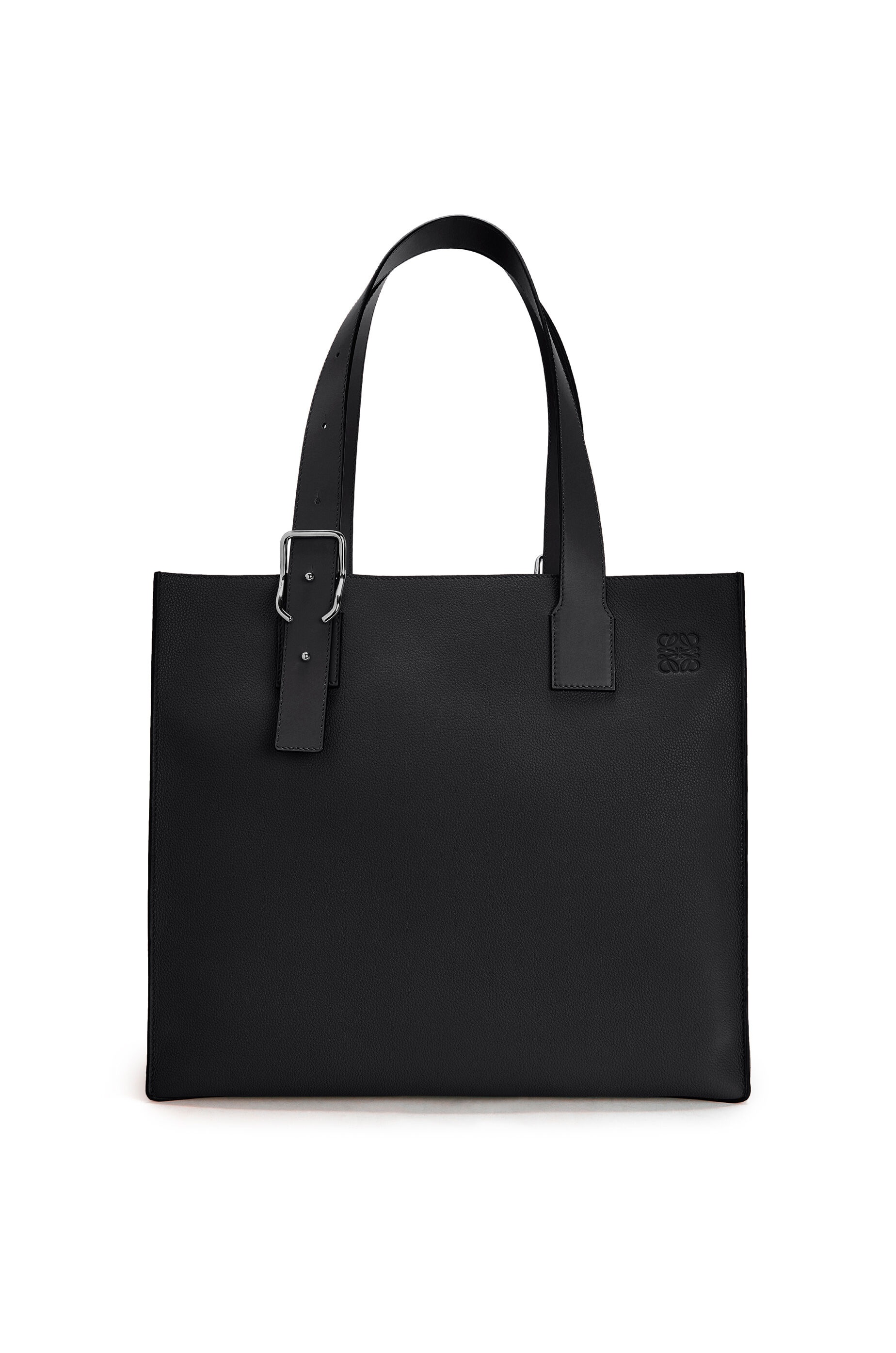 Buckle tote bag in soft grained calfskin - 1