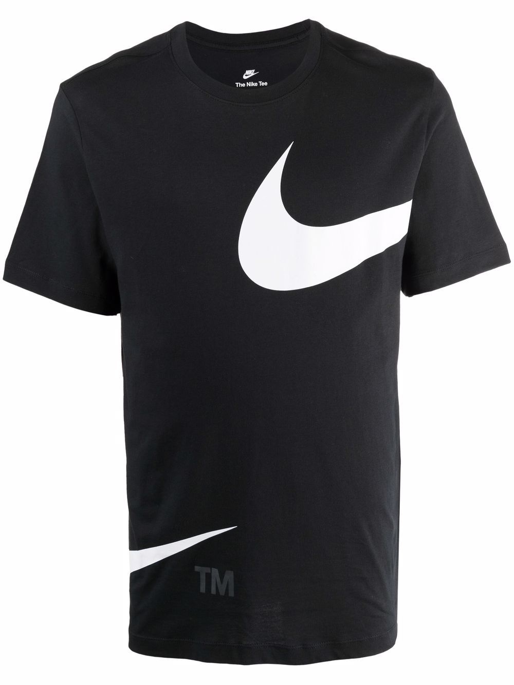 Swoosh-print short-sleeved T-shirt - 1