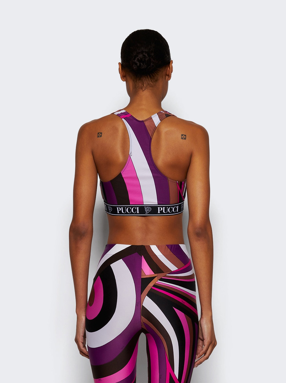 Iride-print Bra Top Fuchsia - 5