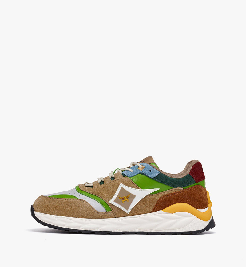 MCM Skywander Lo Sneakers in Calf Suede Leather outlook
