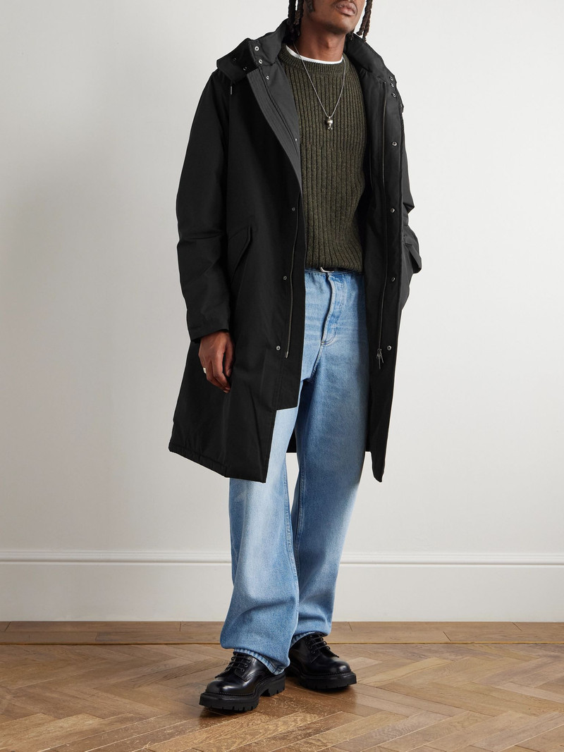 A.P.C. Anatole Stretch-Shell Hooded Parka Black outlook