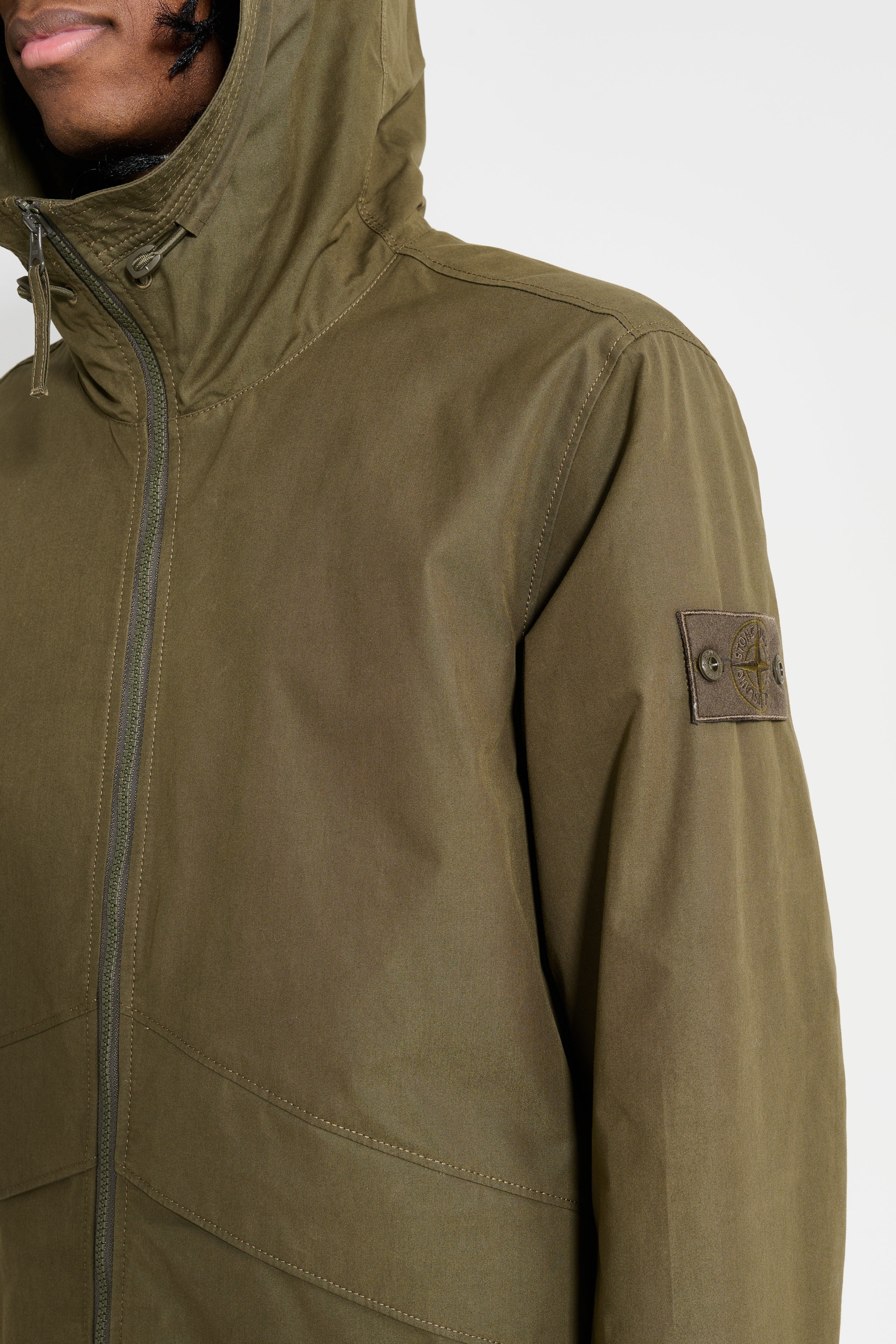 STONE ISLAND GHOST JACKET MILITARY GREEN - 4