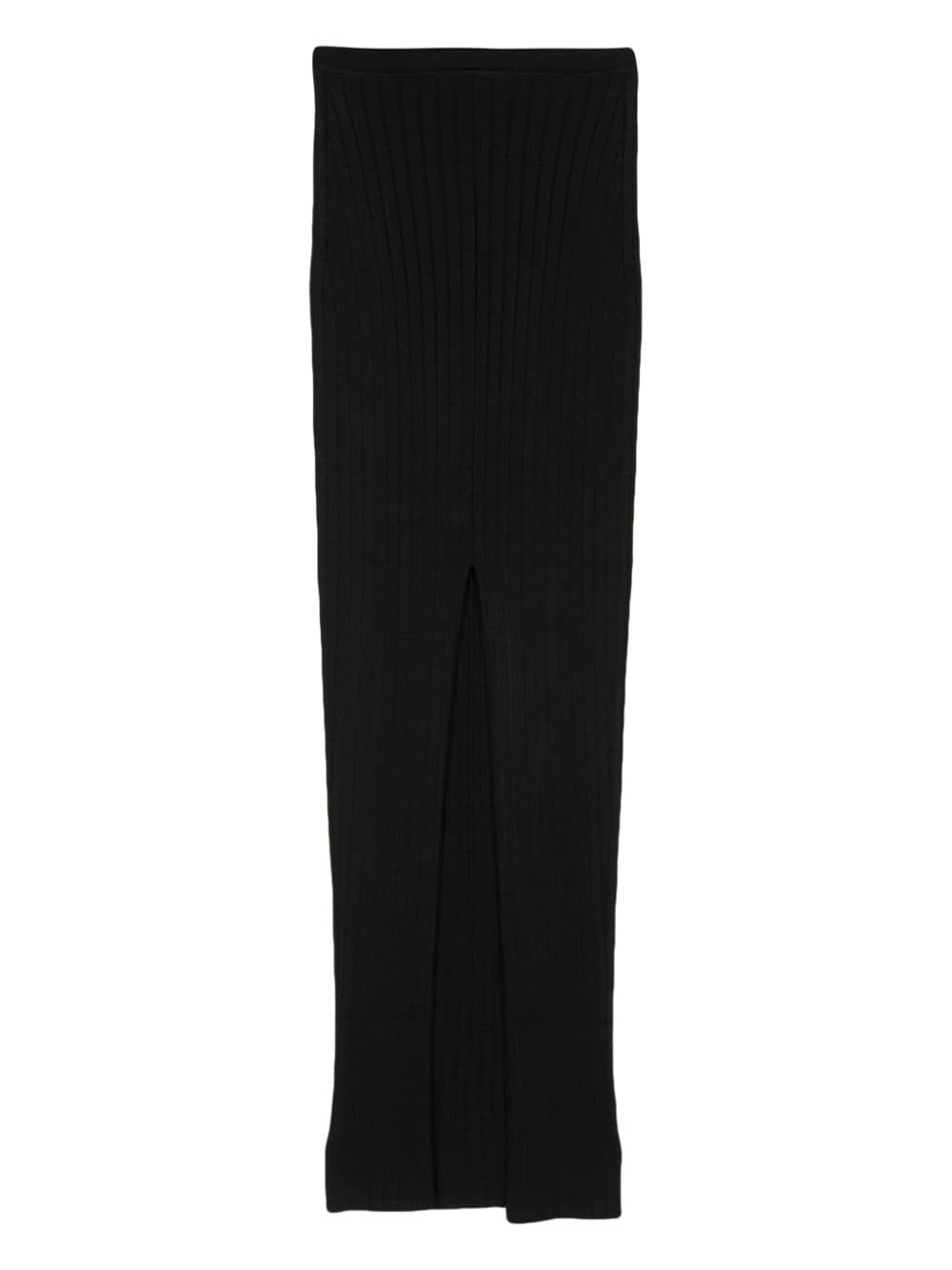 logo-jacquard midi skirt - 2