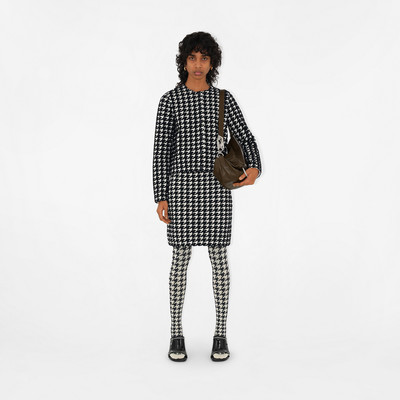 Burberry Houndstooth Nylon Blend Cardigan outlook