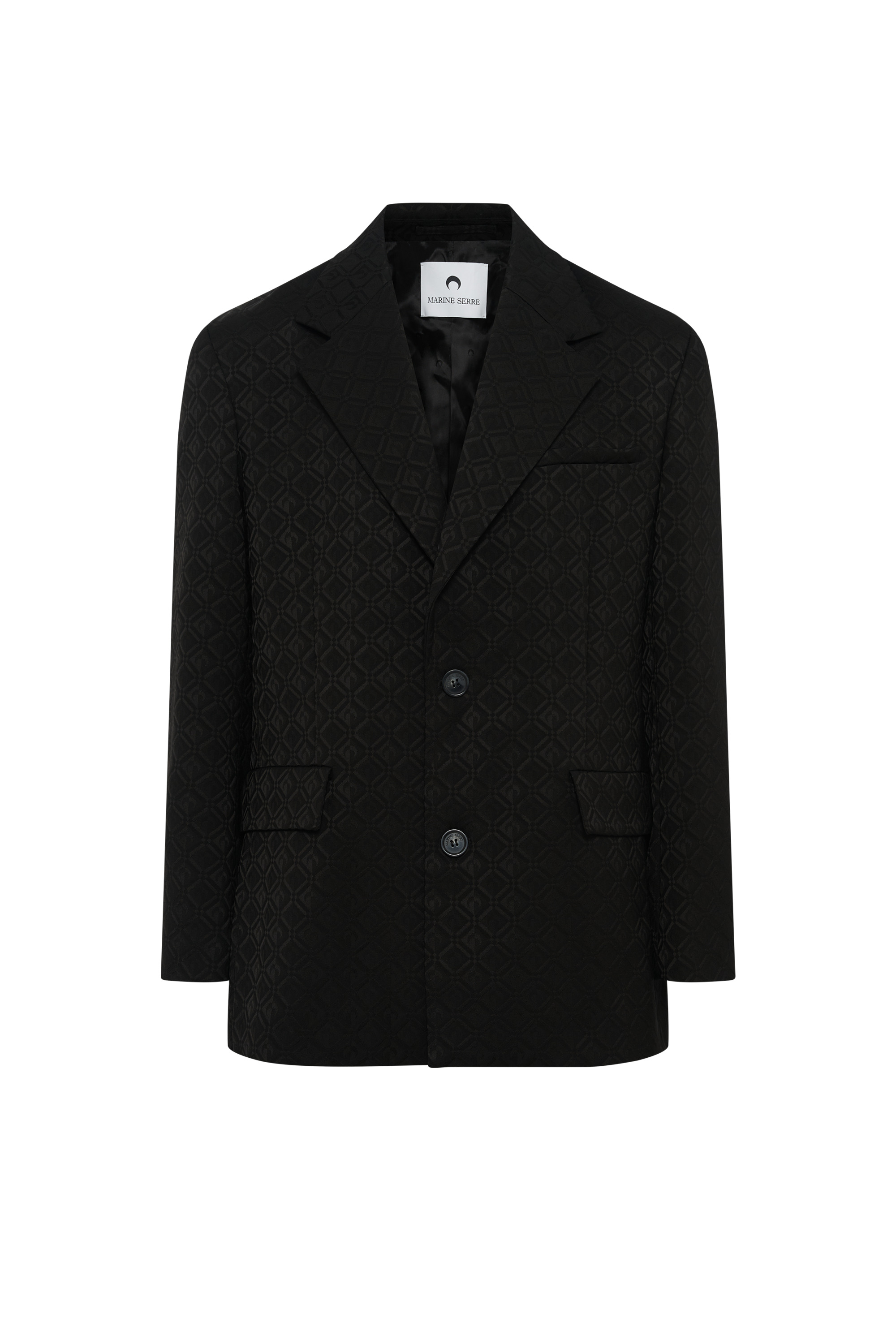 Moon Diamond Jacquard Tailoring Boxy Suit Jacket - 1