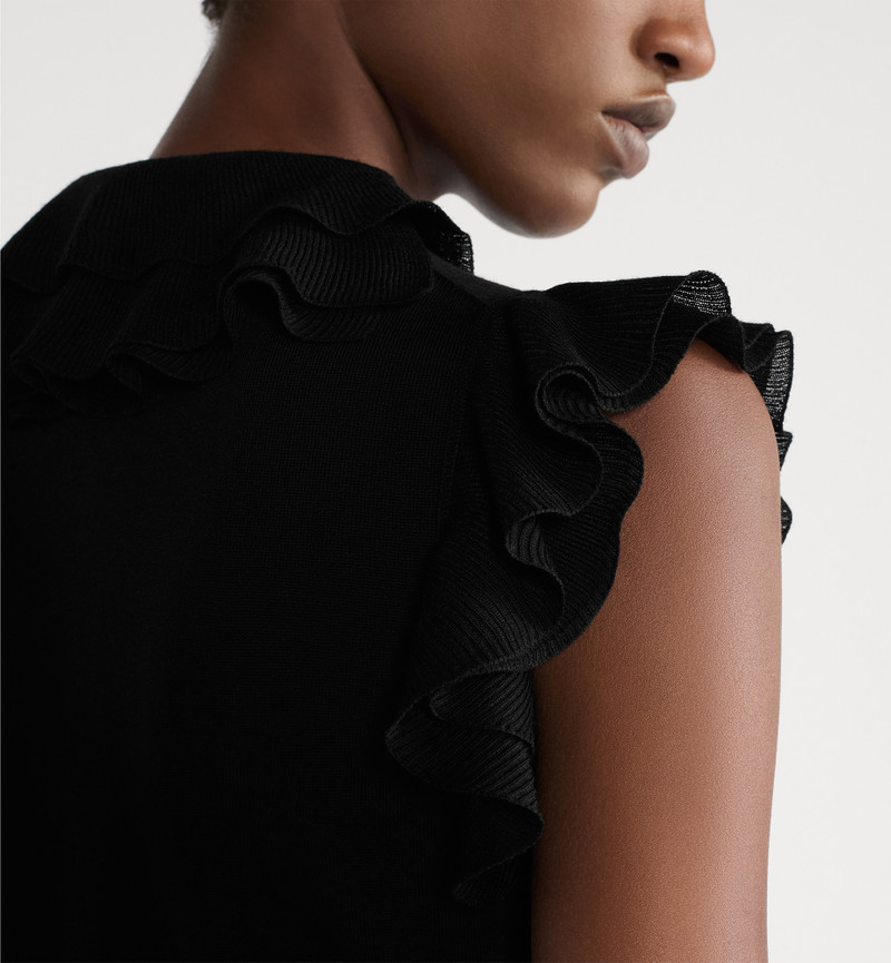 Sleeveless Top with Removable Ruched Collar 4