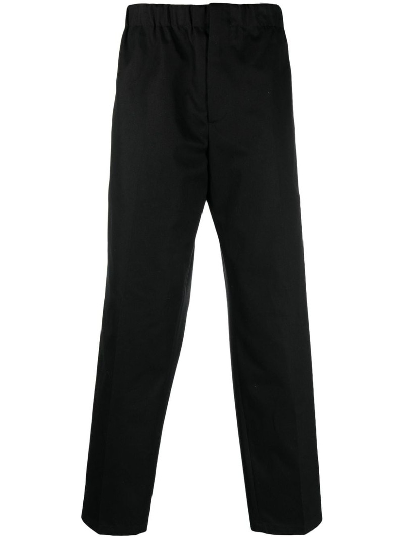 straight-leg cotton trousers 1