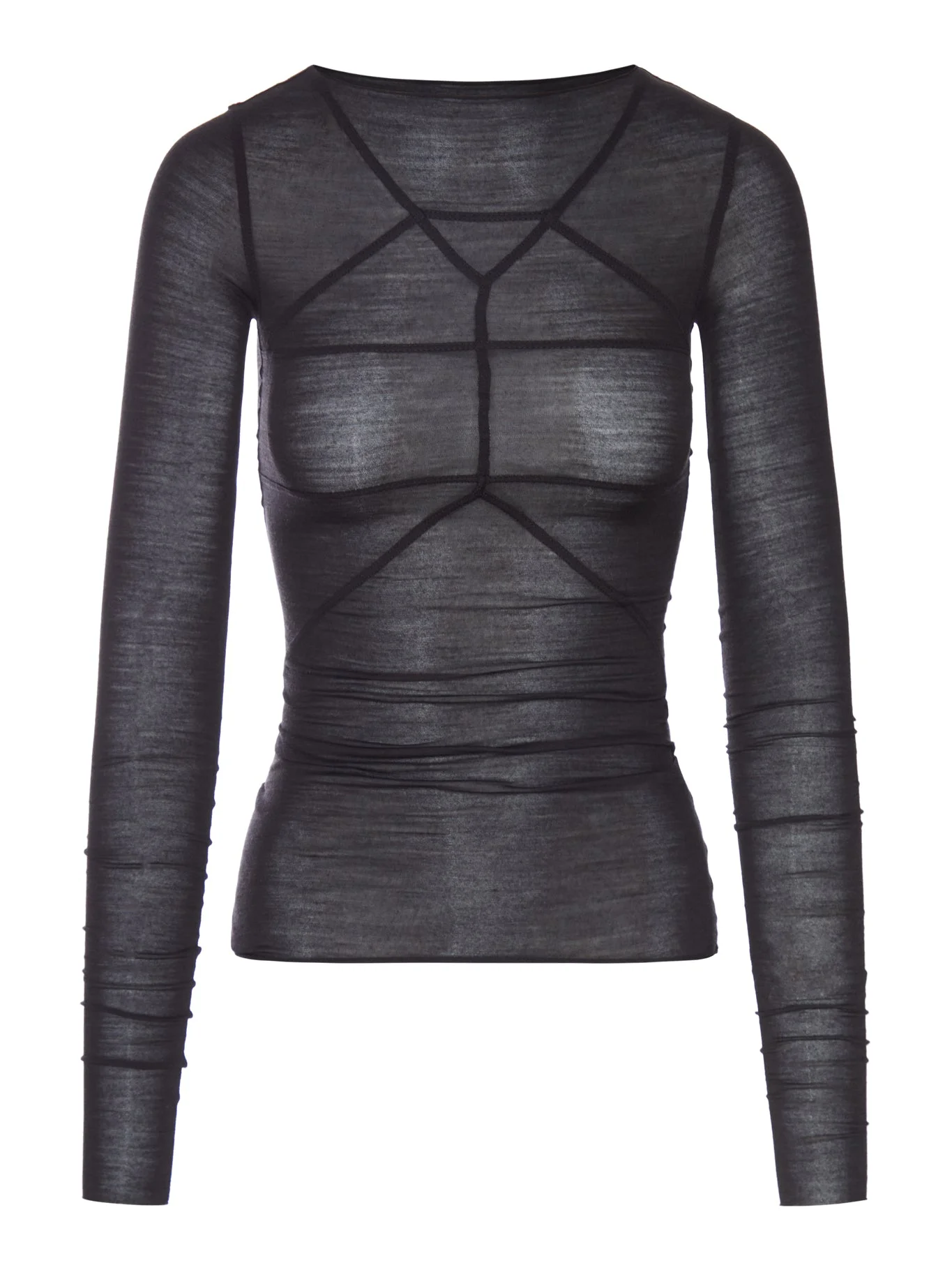 TEMPLE T-SHIRT IN WOOL AND SILK BLEND - 1