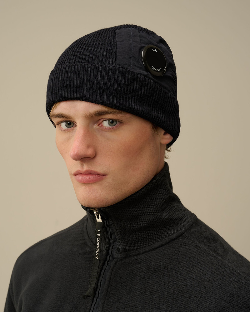 C.P. Company Extrafine Merino Wool Lens Beanie outlook