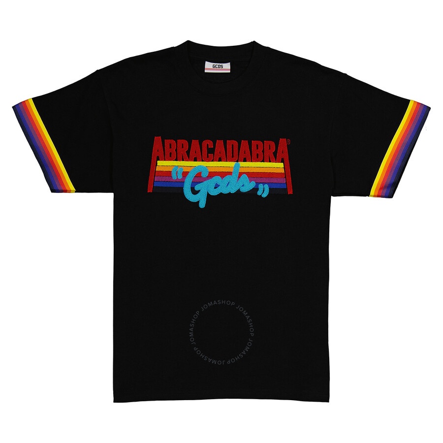 GCDS Men's Black Abracadabra T-Shirt - 1