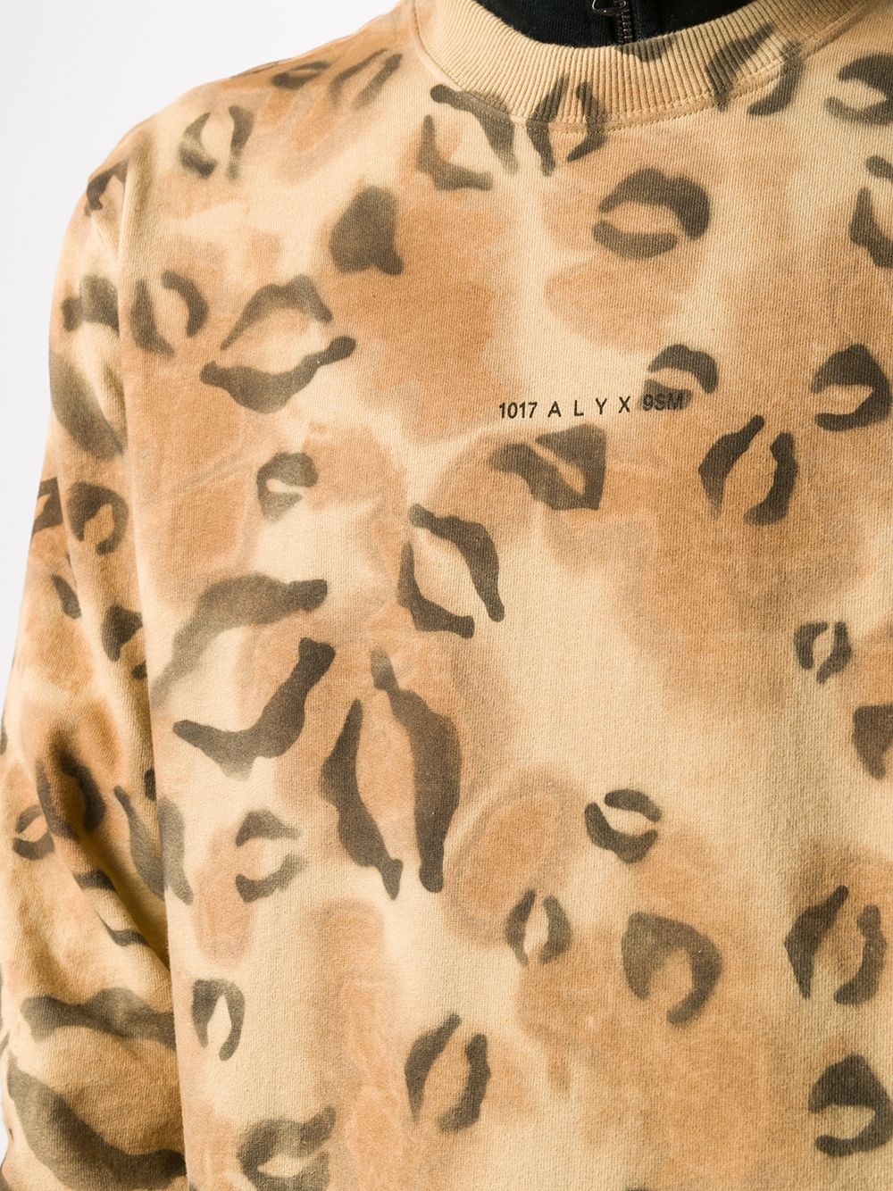 leopard-print logo sweatshirt - 5