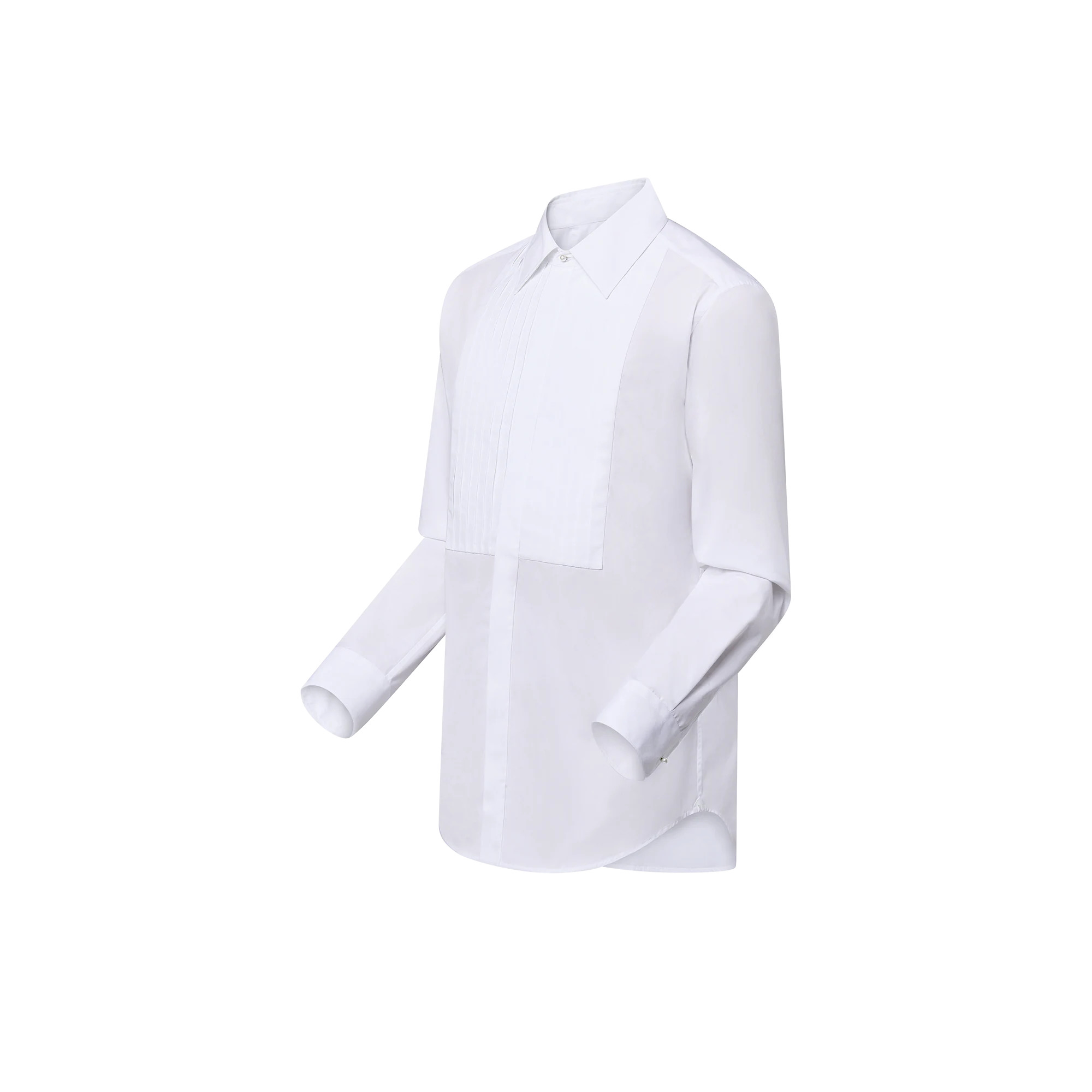 Bib-Front Cotton Evening Shirt - 2