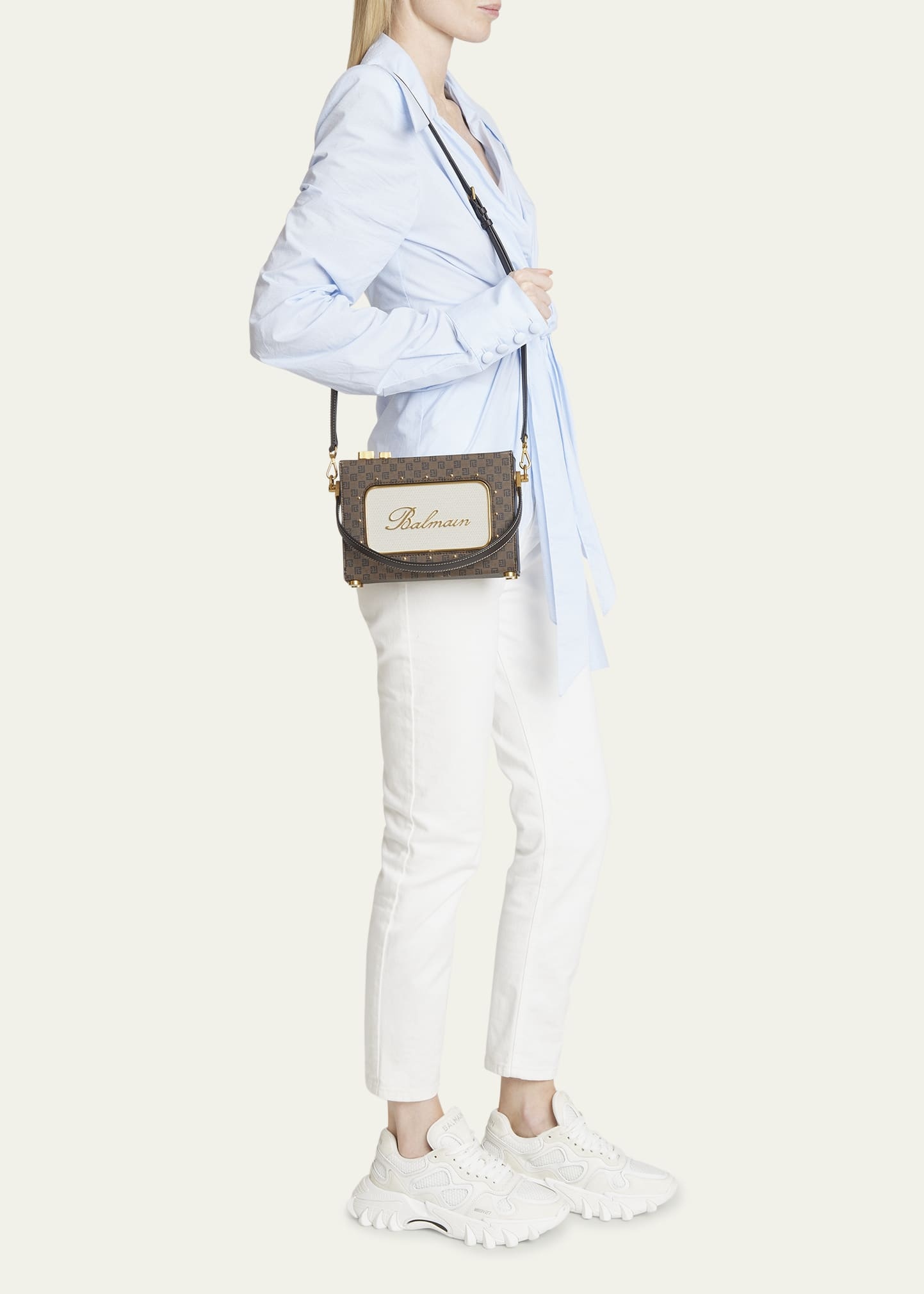 Mini Radio Monogram Crossbody Bag - 5