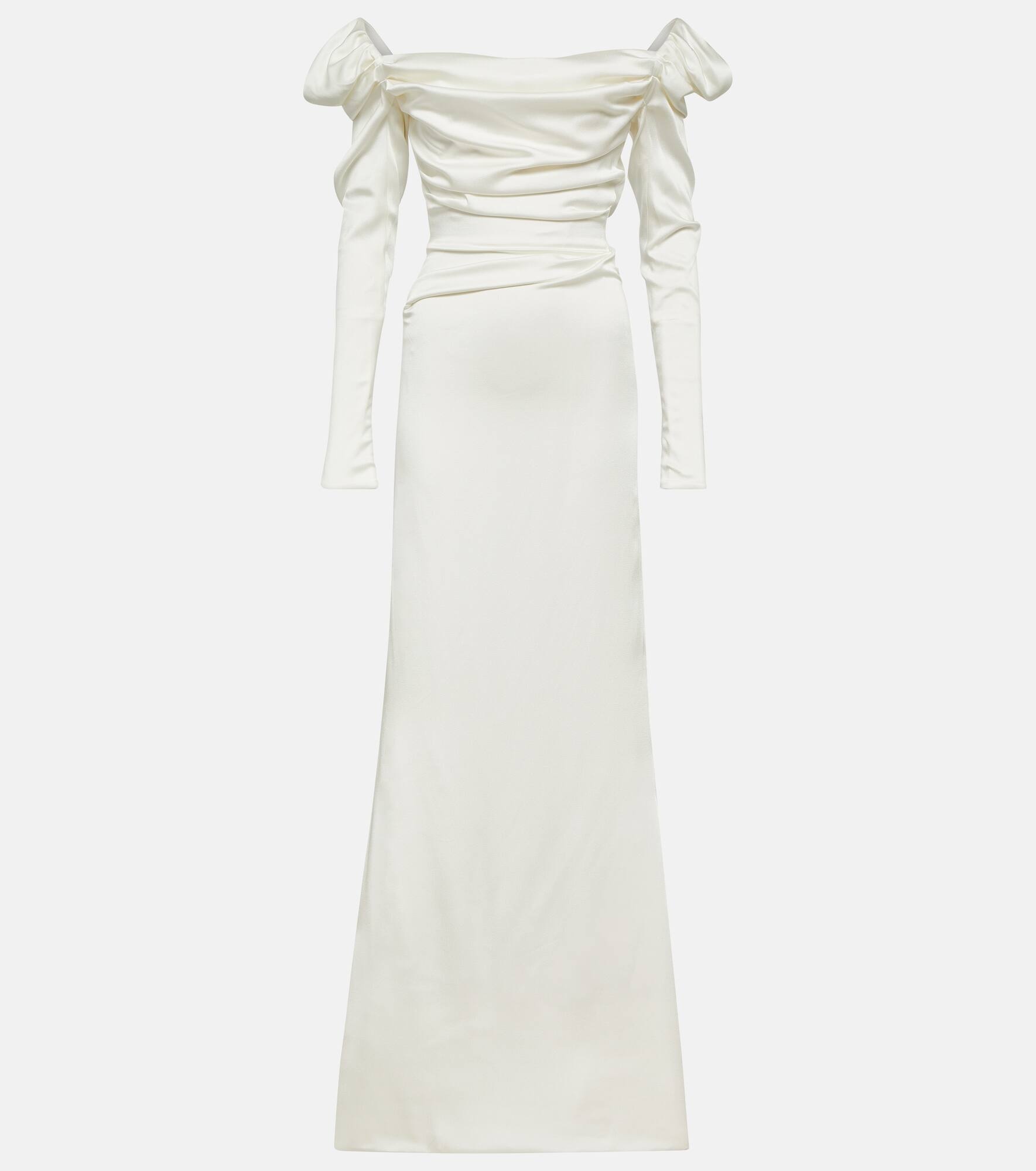 Bridal Astral crêpe satin gown - 1