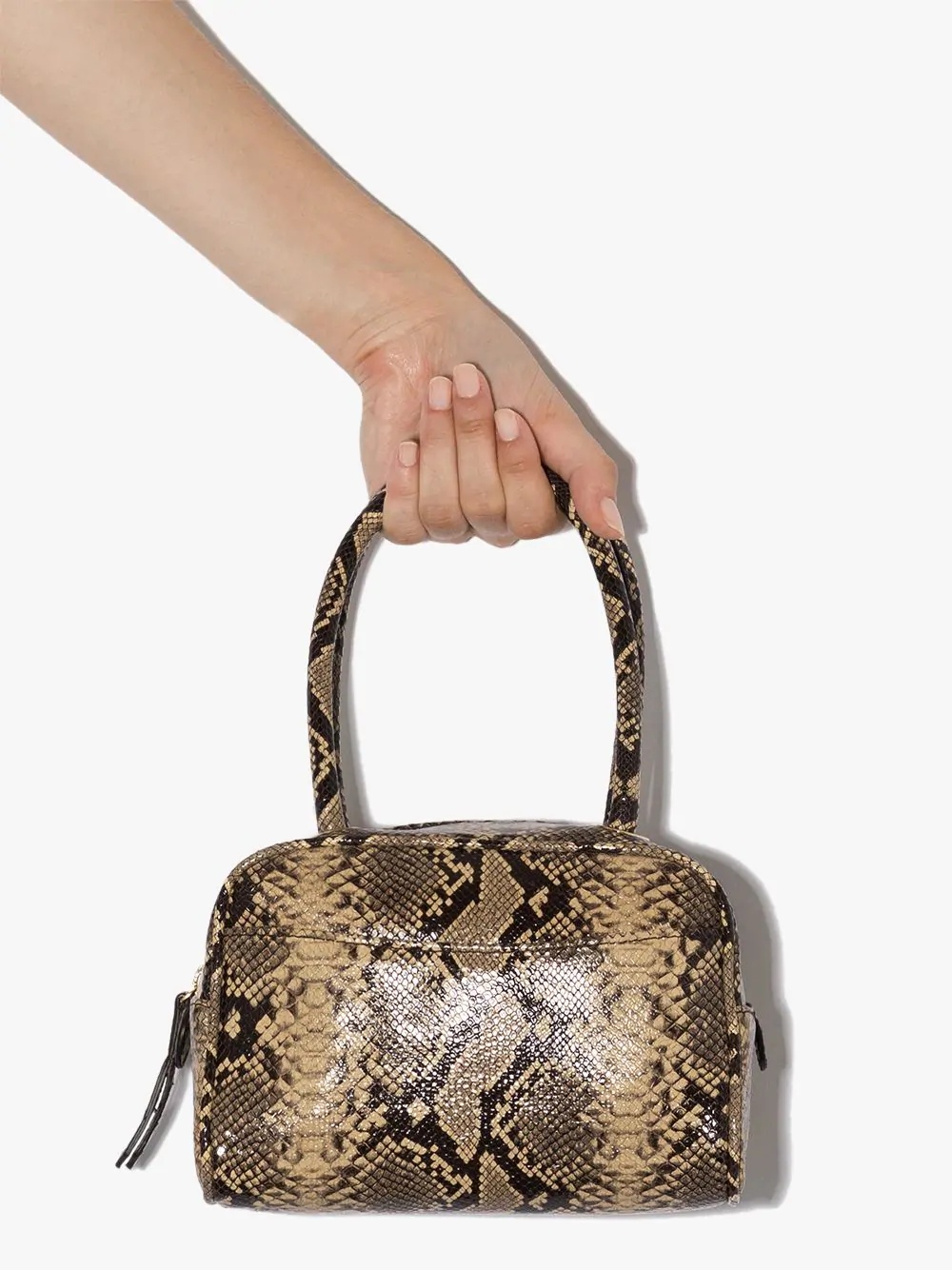 Martin snake-effect shoulder bag - 4