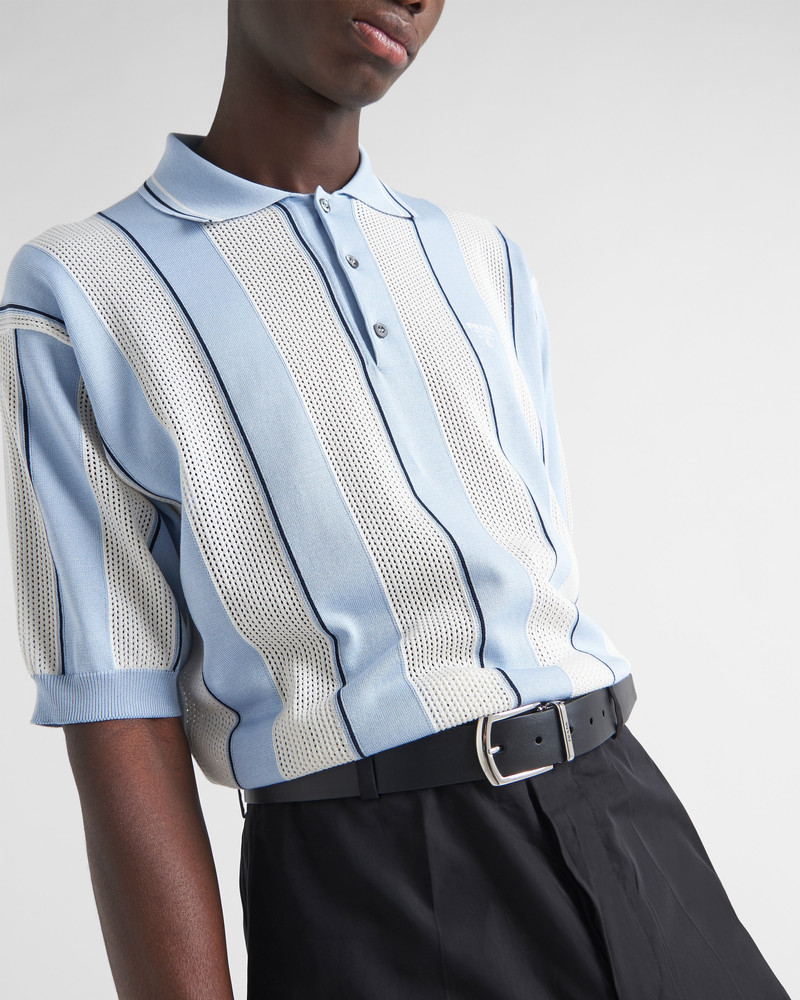 Prada Reversible Saffiano and leather belt outlook