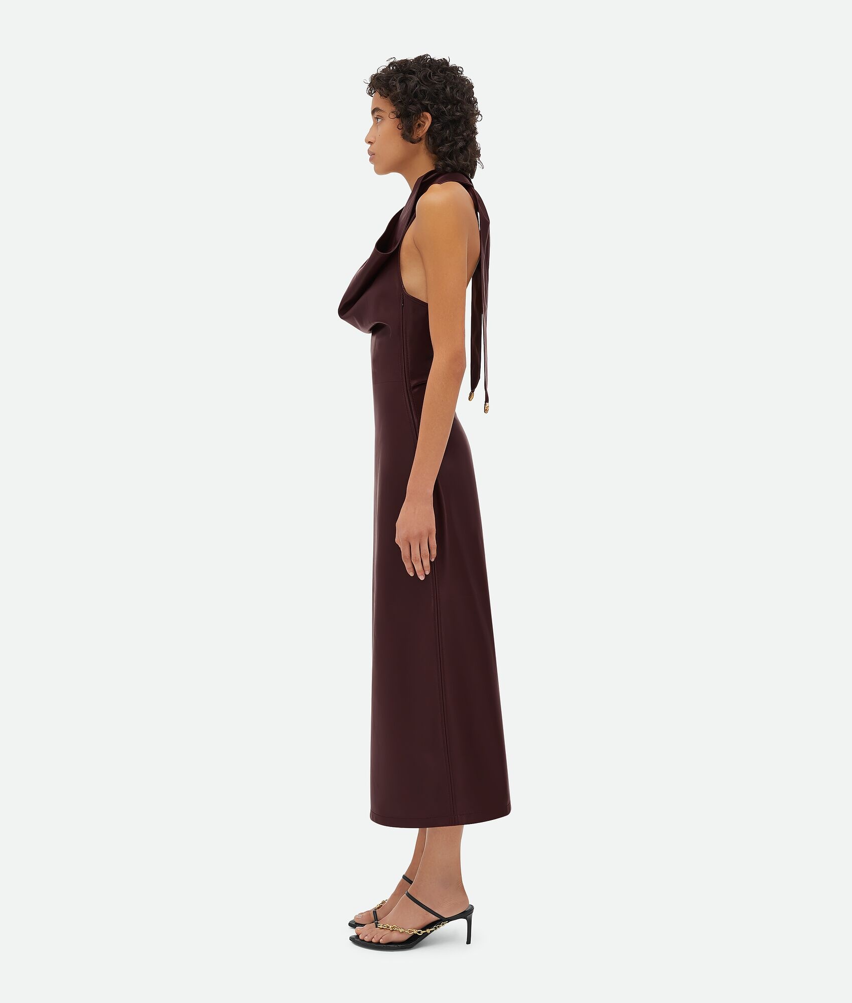 Leather Draped Dress - 2