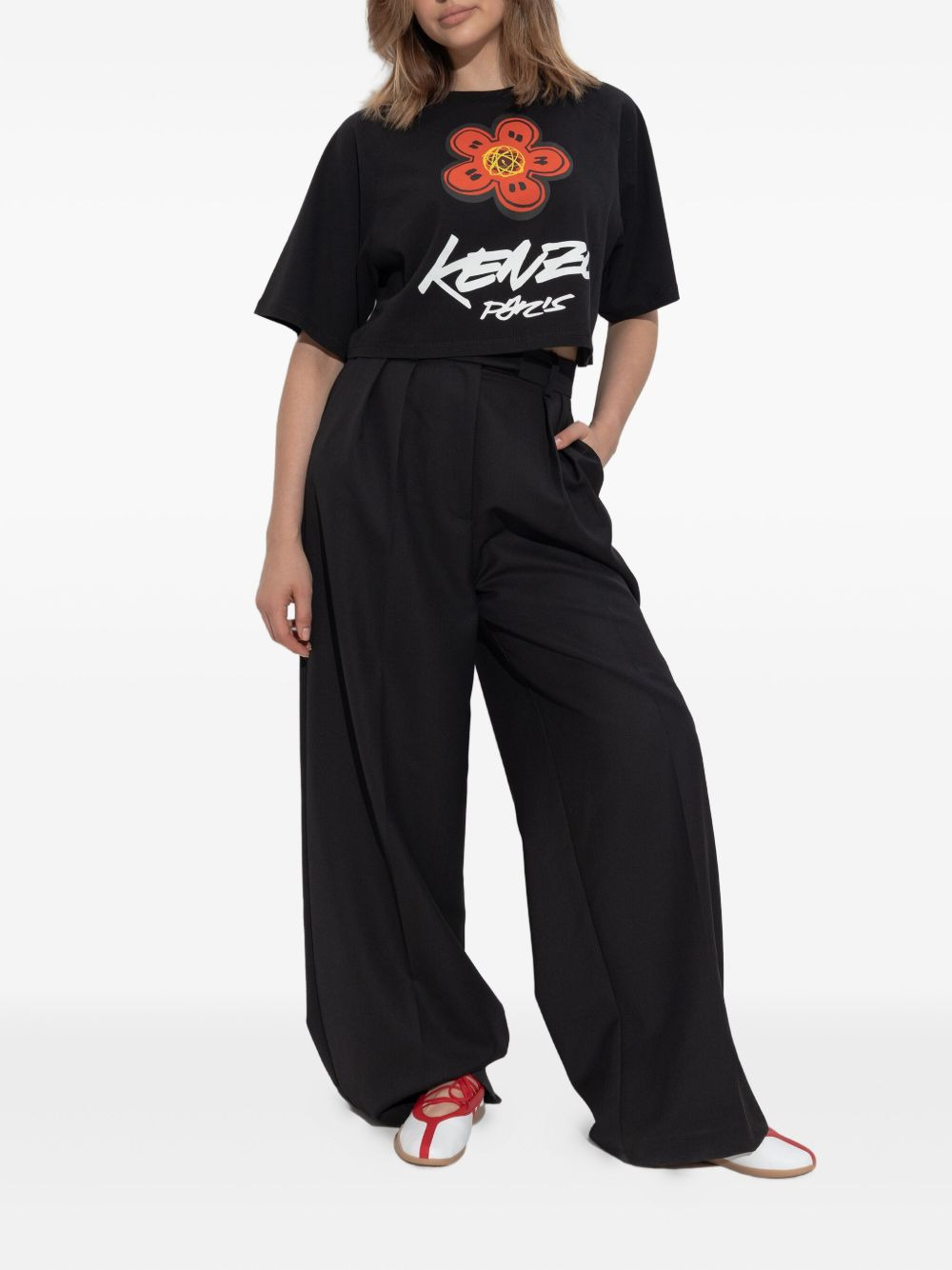Boke Flower cropped T-shirt - 2