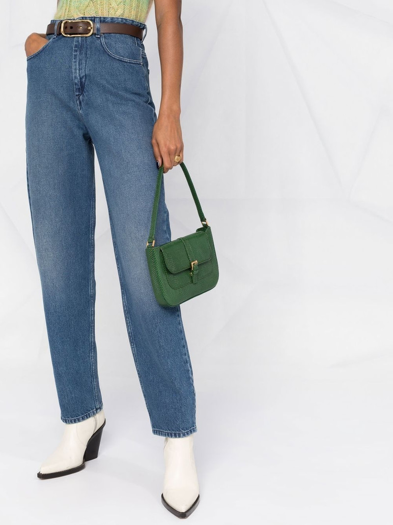 high-waist straight-leg jeans 5