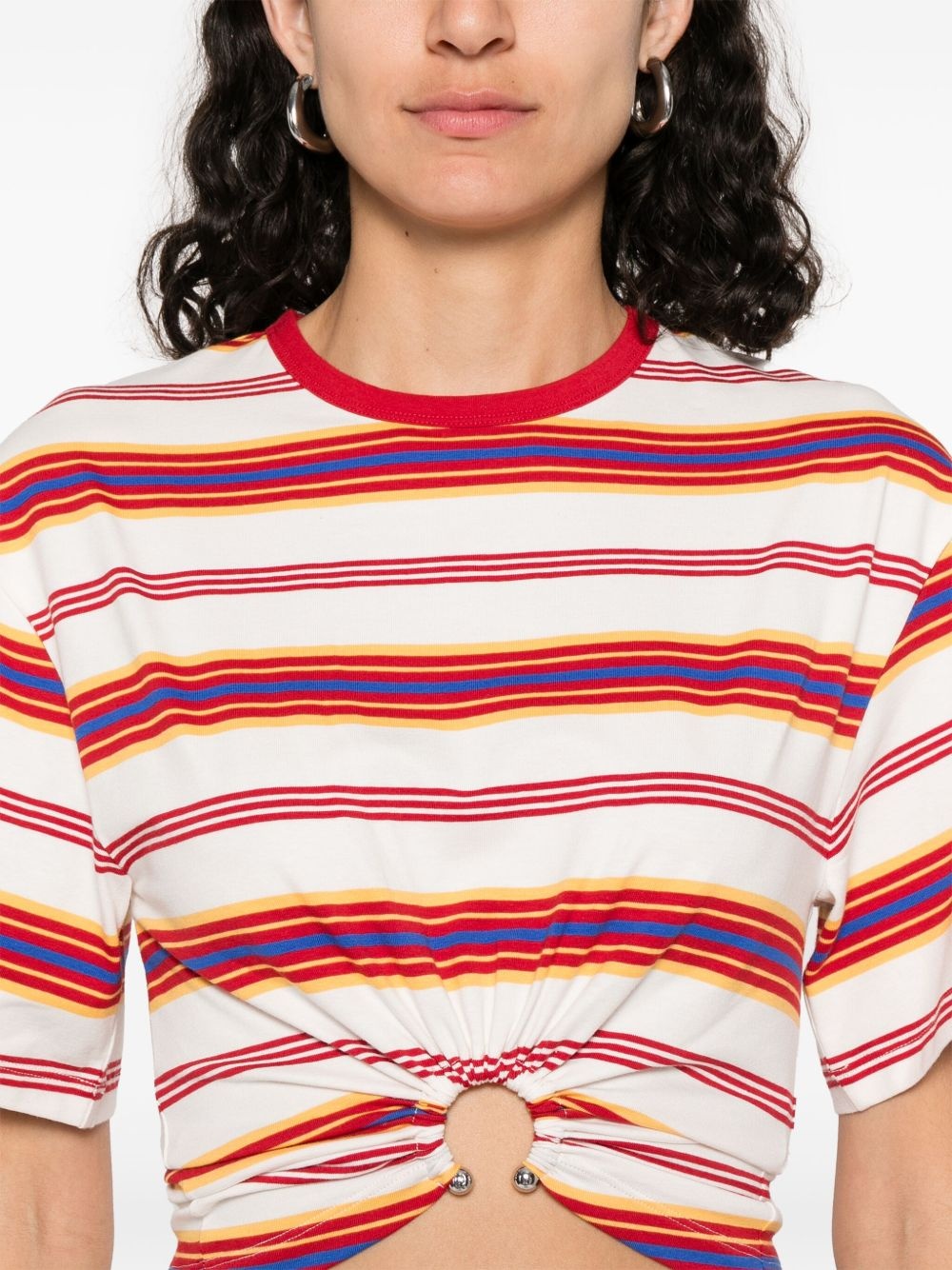 striped T-shirt - 5