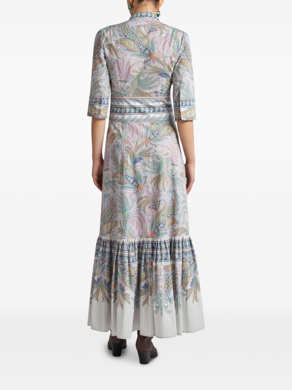 floral-print maxi dress - 3