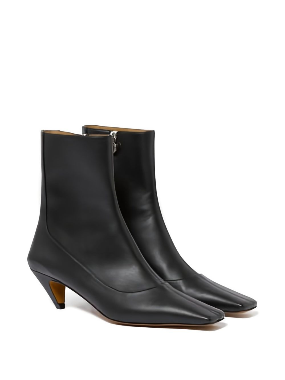 square-toe ankle boots - 2