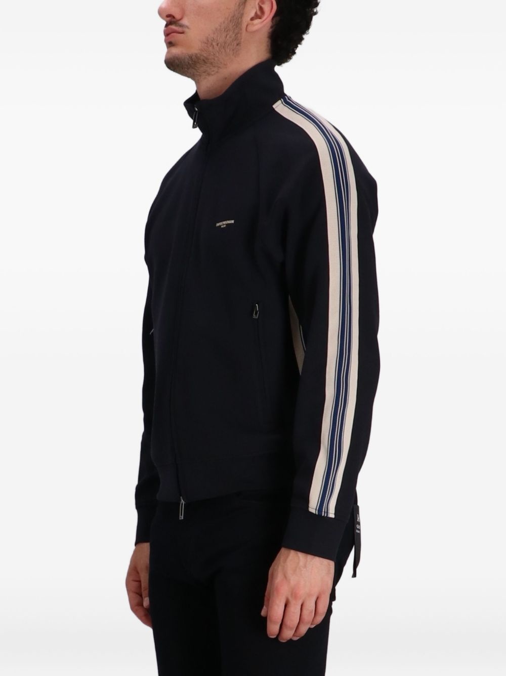 side-stripe zip-up track jacket - 3