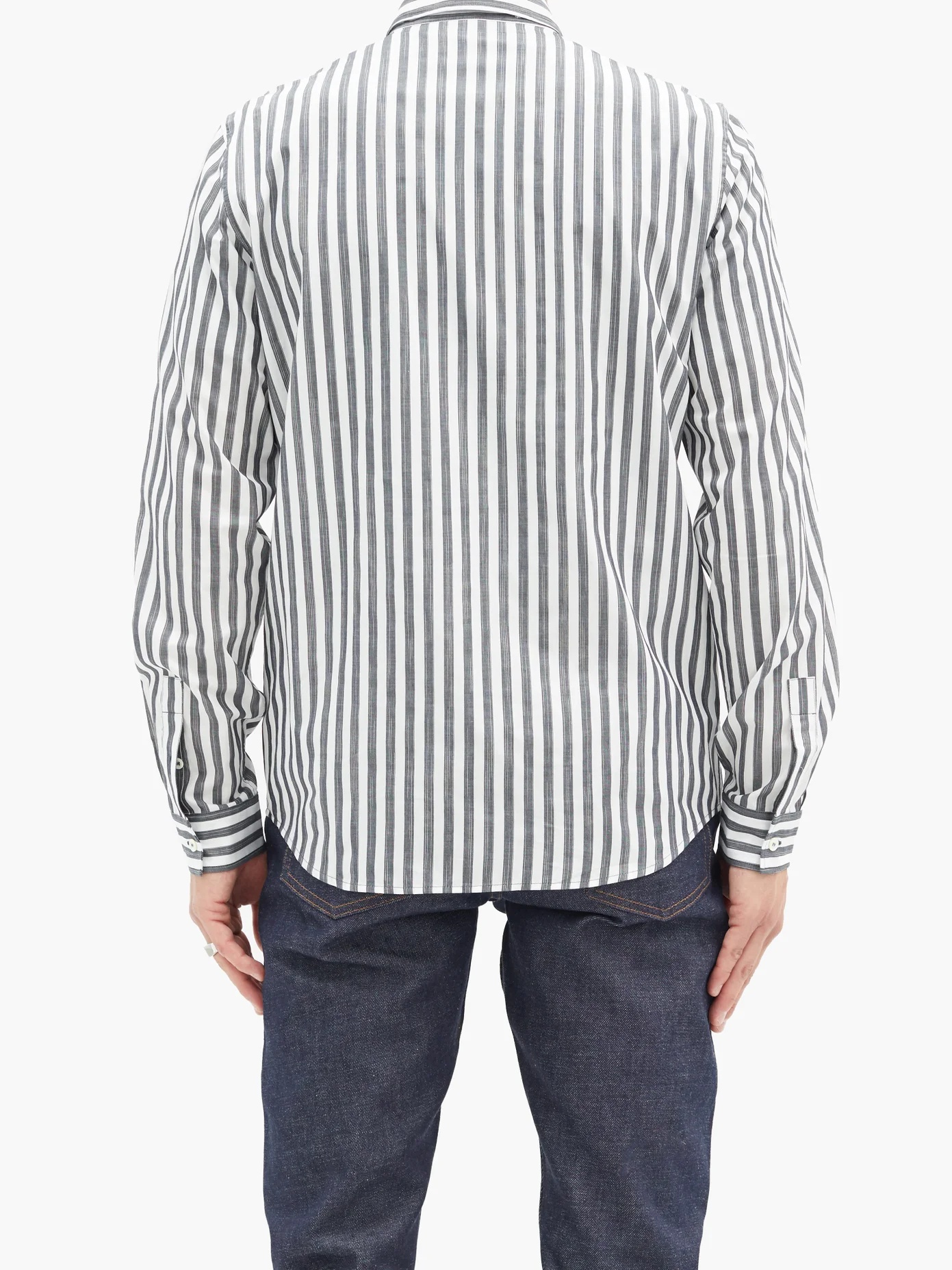 Anton striped cotton shirt - 5